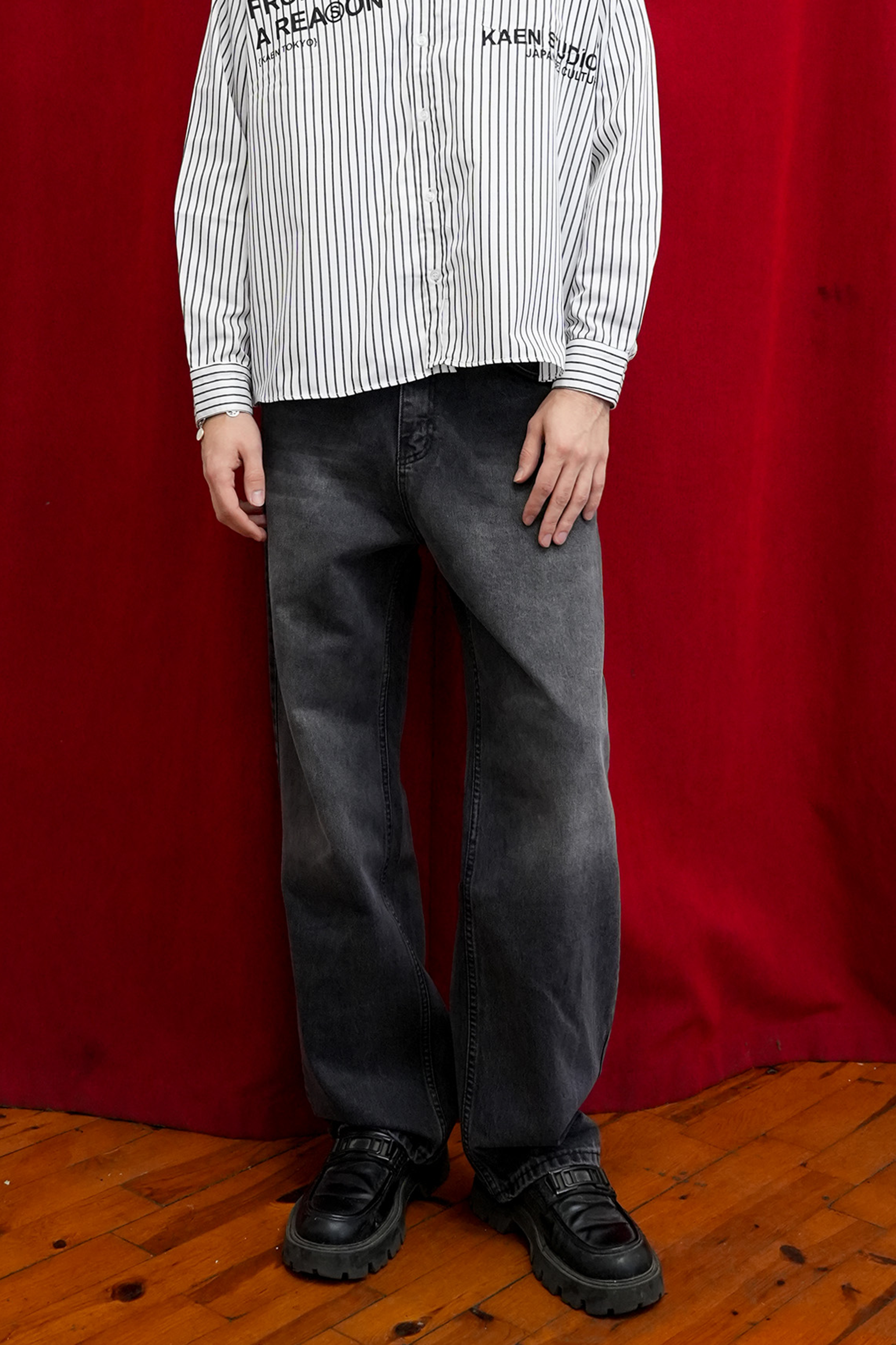 Siyah Eskitmeli Kot Pantolon - Giz Denim #003