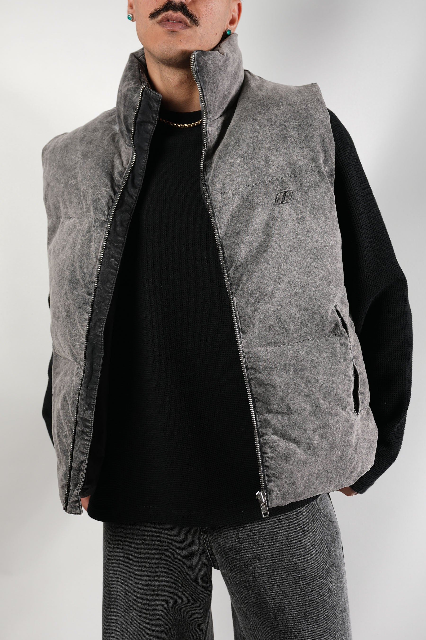 Dolgulu Teknik Kot Yelek (+2 Renk)