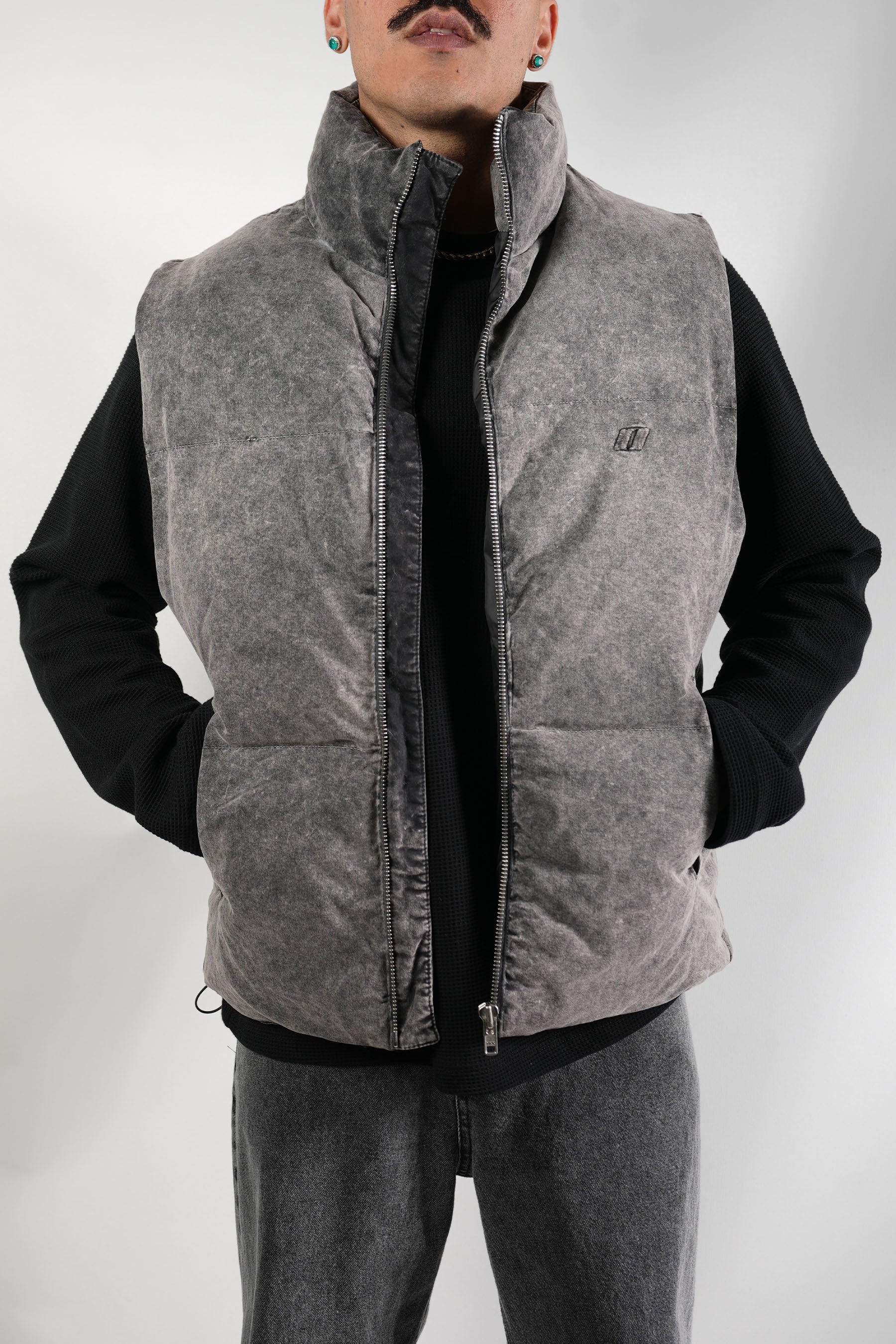 Dolgulu Teknik Kot Yelek (+2 Renk)