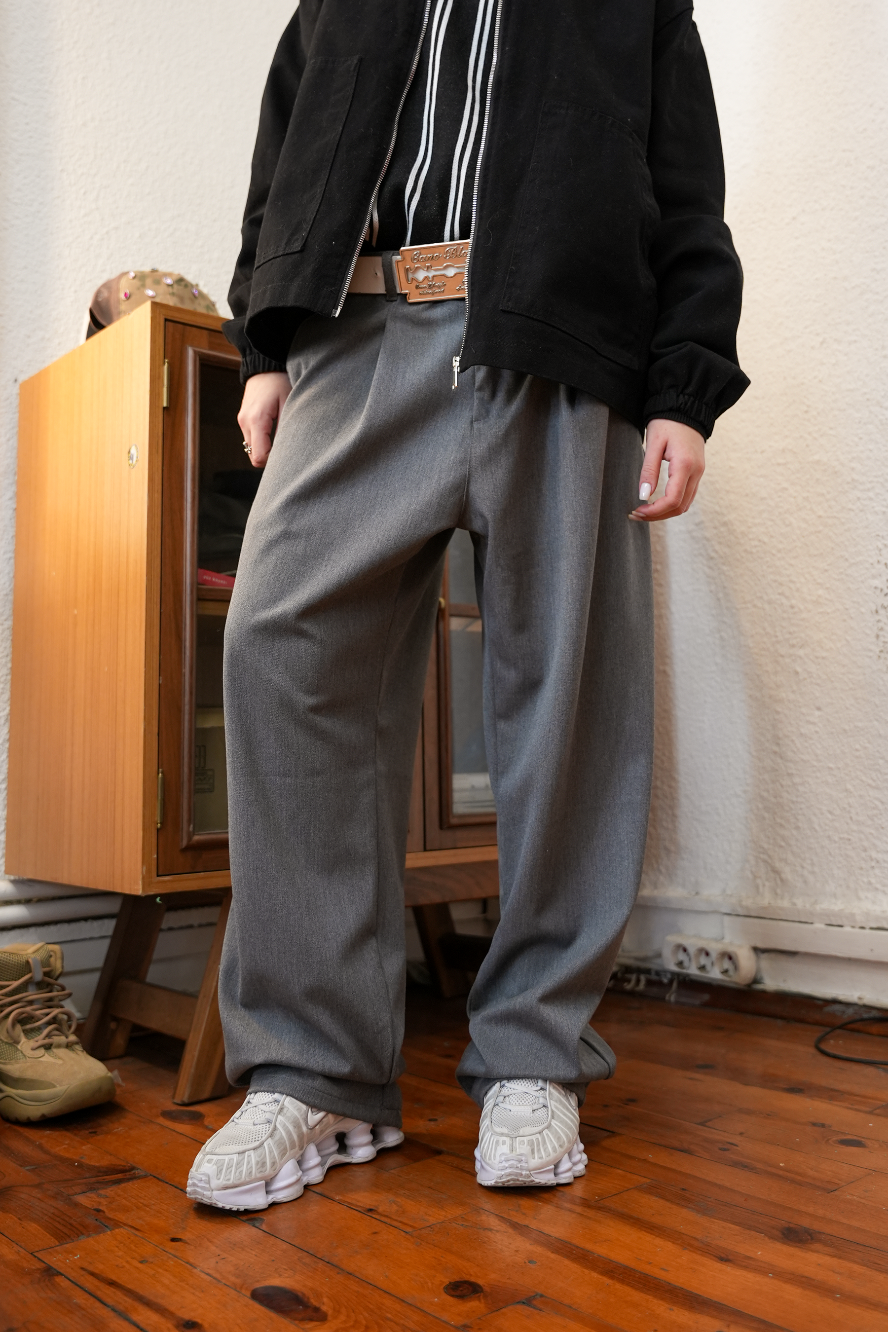 Pileli Basic Kumaş Pantolon (+2 Renk)