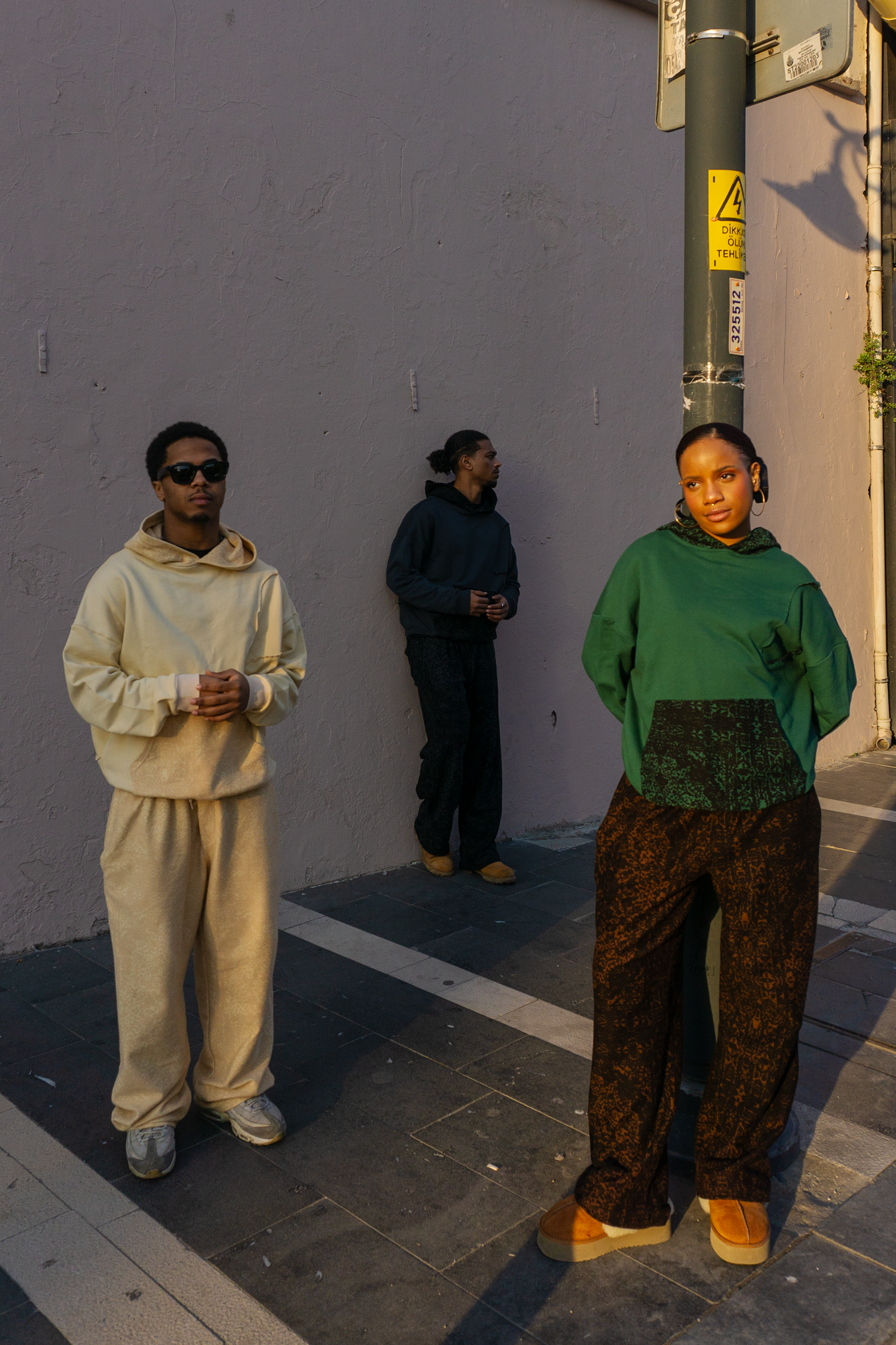 Desenli Oversize Hoodie