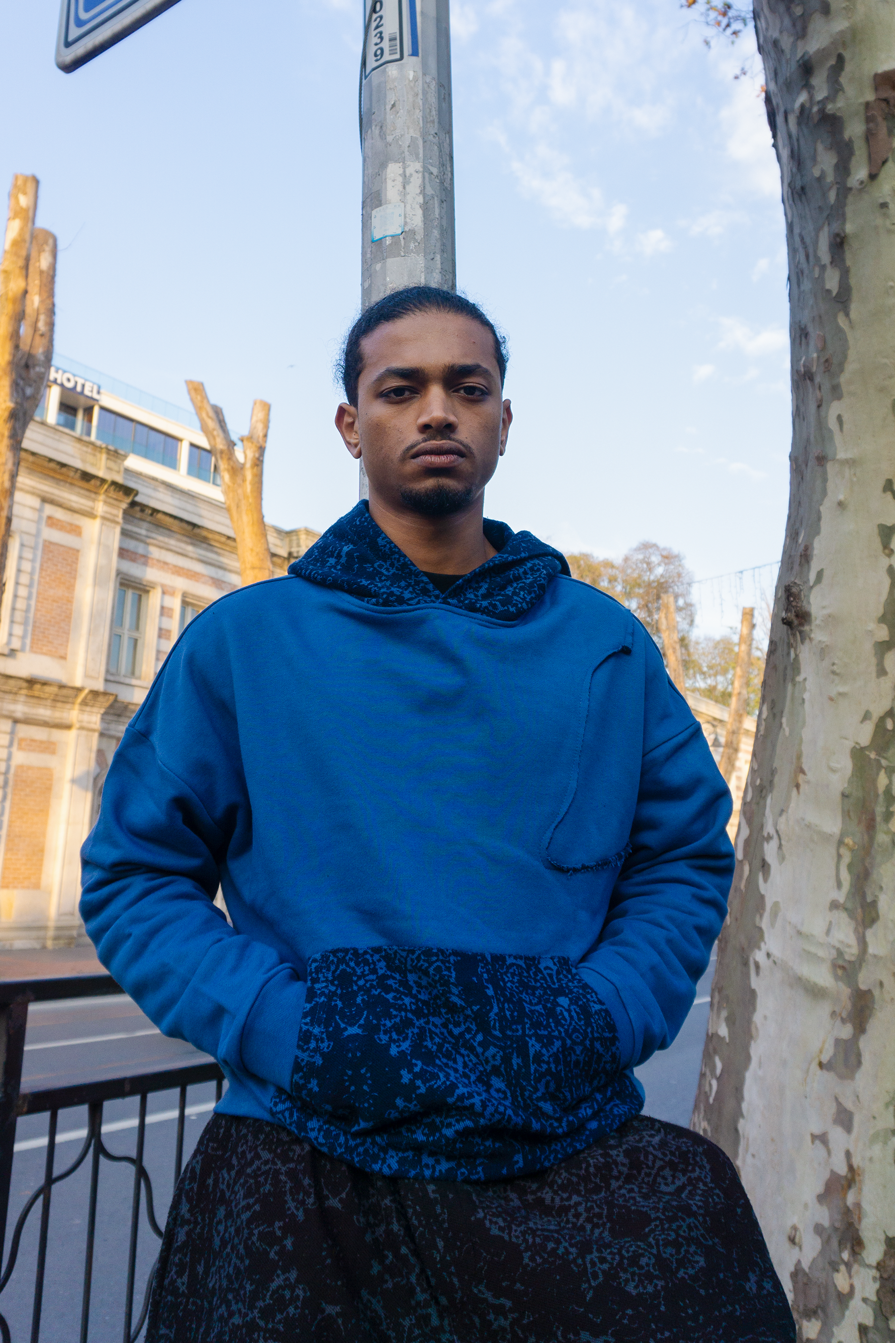 Desenli Oversize Hoodie