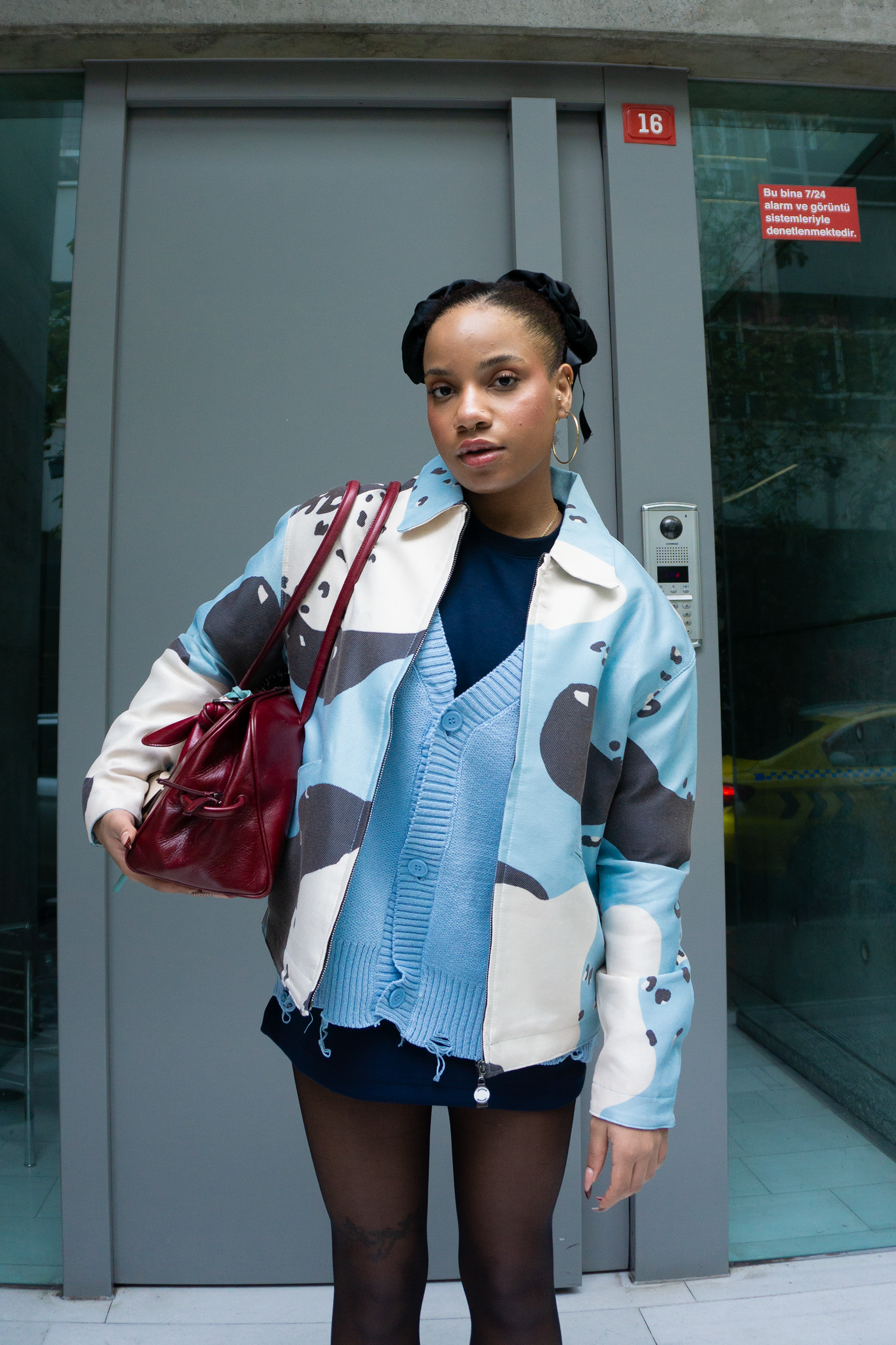 Unisex Hafif Crop Kot Ceket