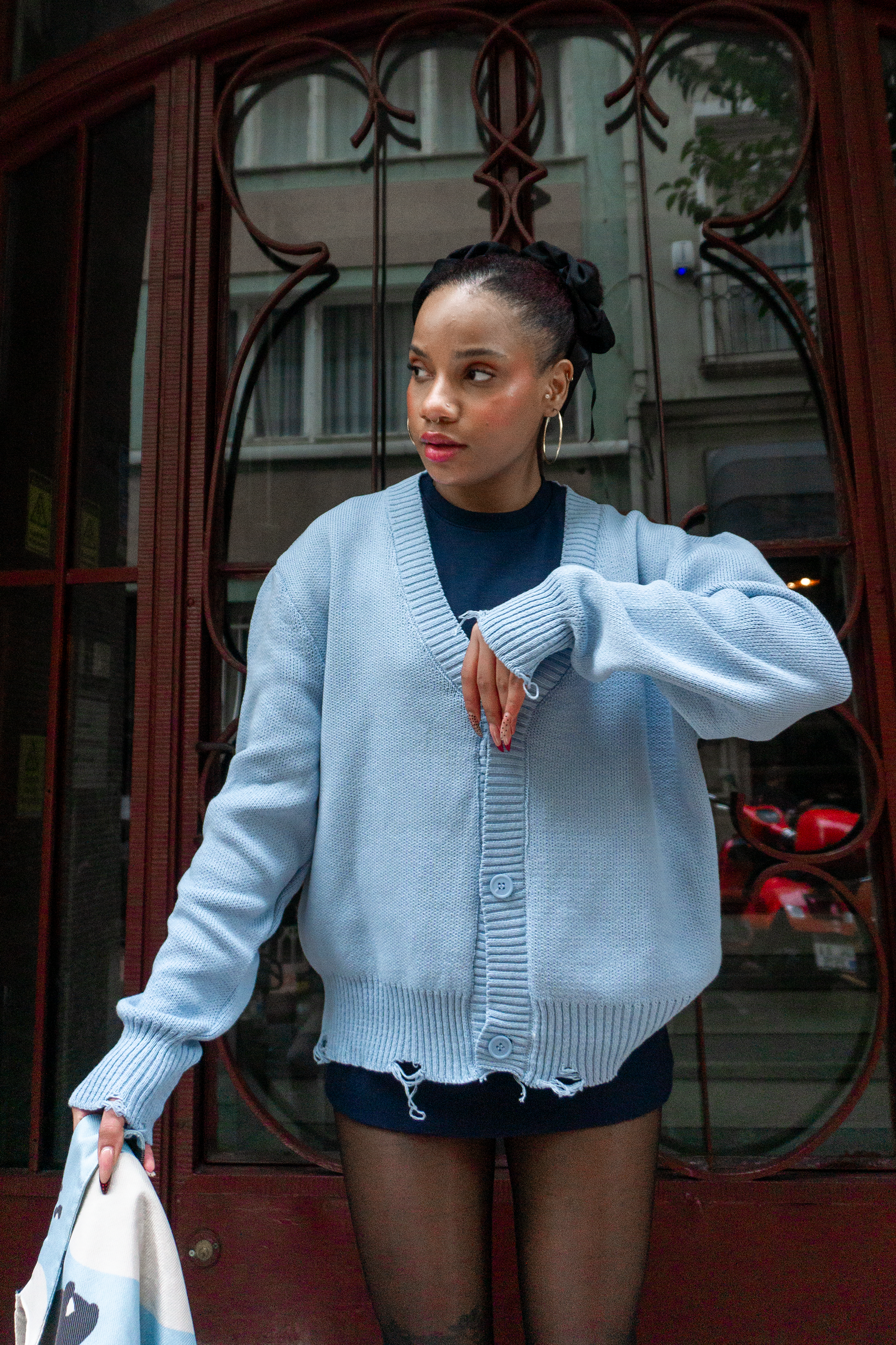 Eskitme Detaylı Crop Triko Yelek (+3 Renk)