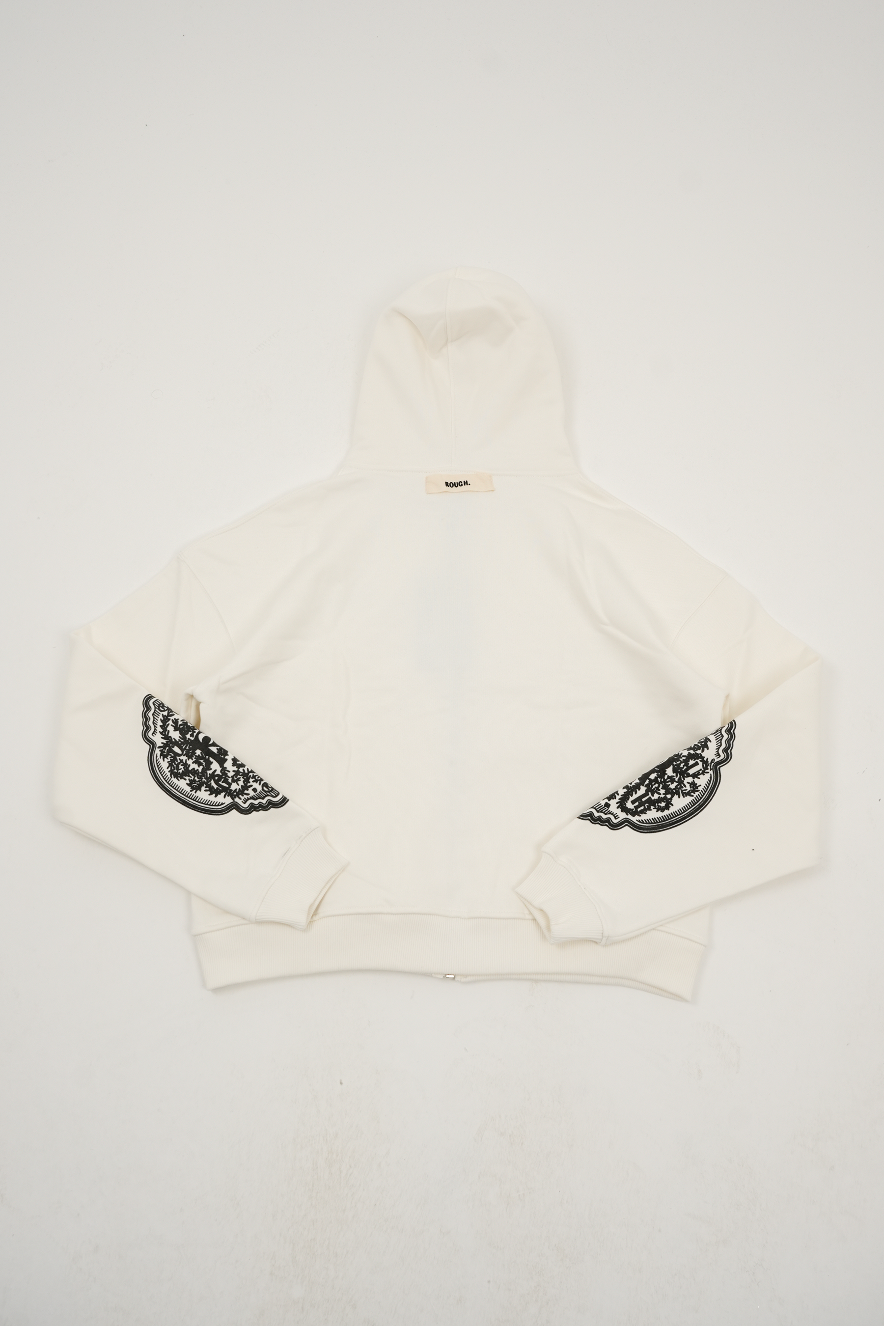 Rough Kapüşonlu Fermuarlı Ceket