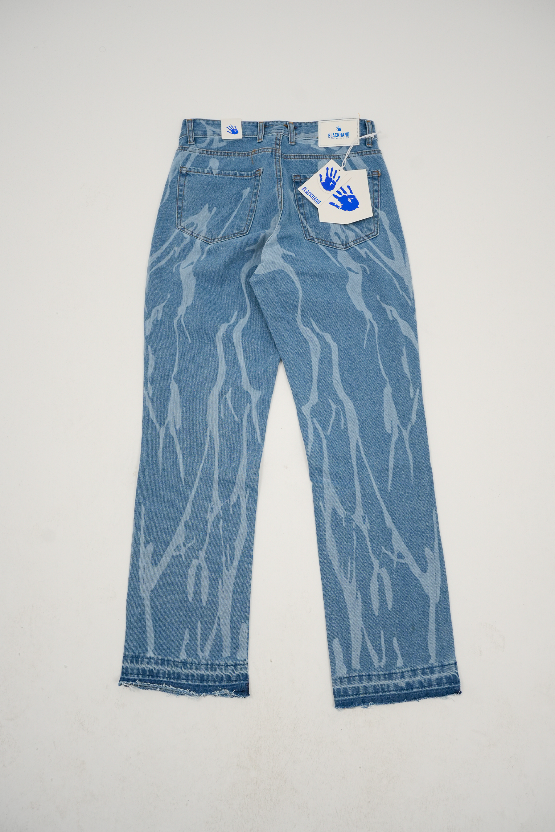 Mavi Desenli Kot Pantolon