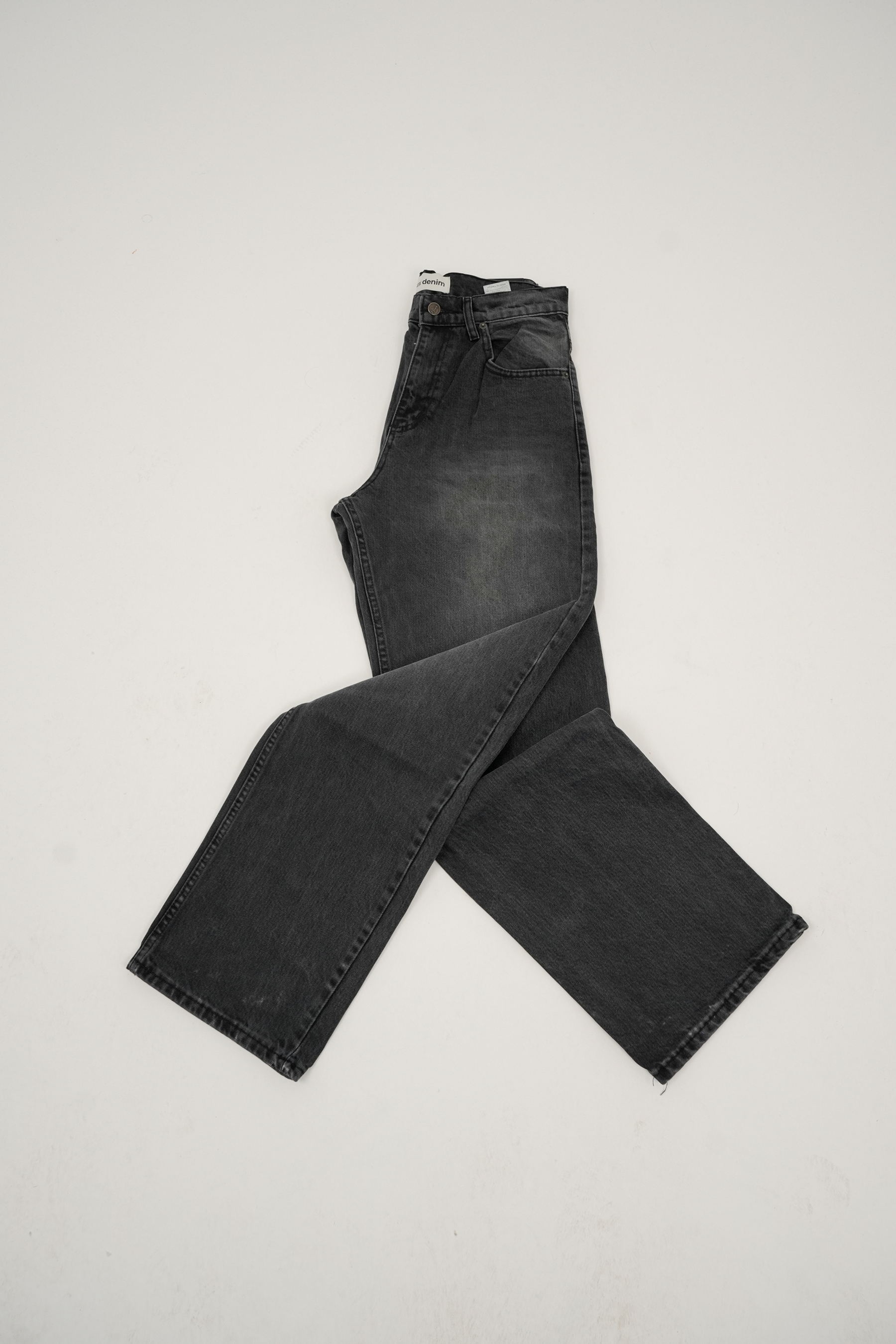 Yıkamalı Antrasit Siyah Kot Pantolon