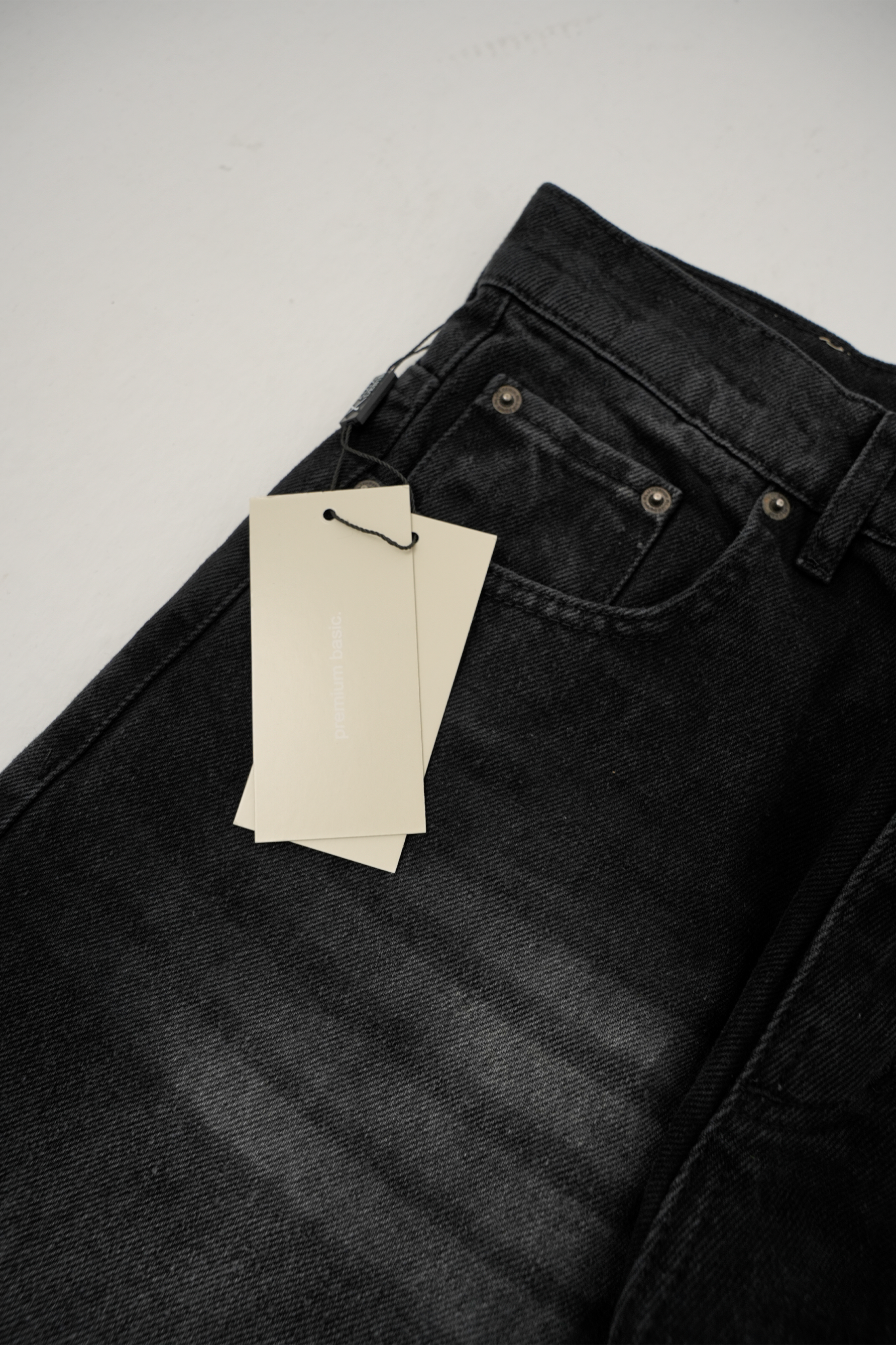 Siyah Eskitmeli Kot Pantolon - 3