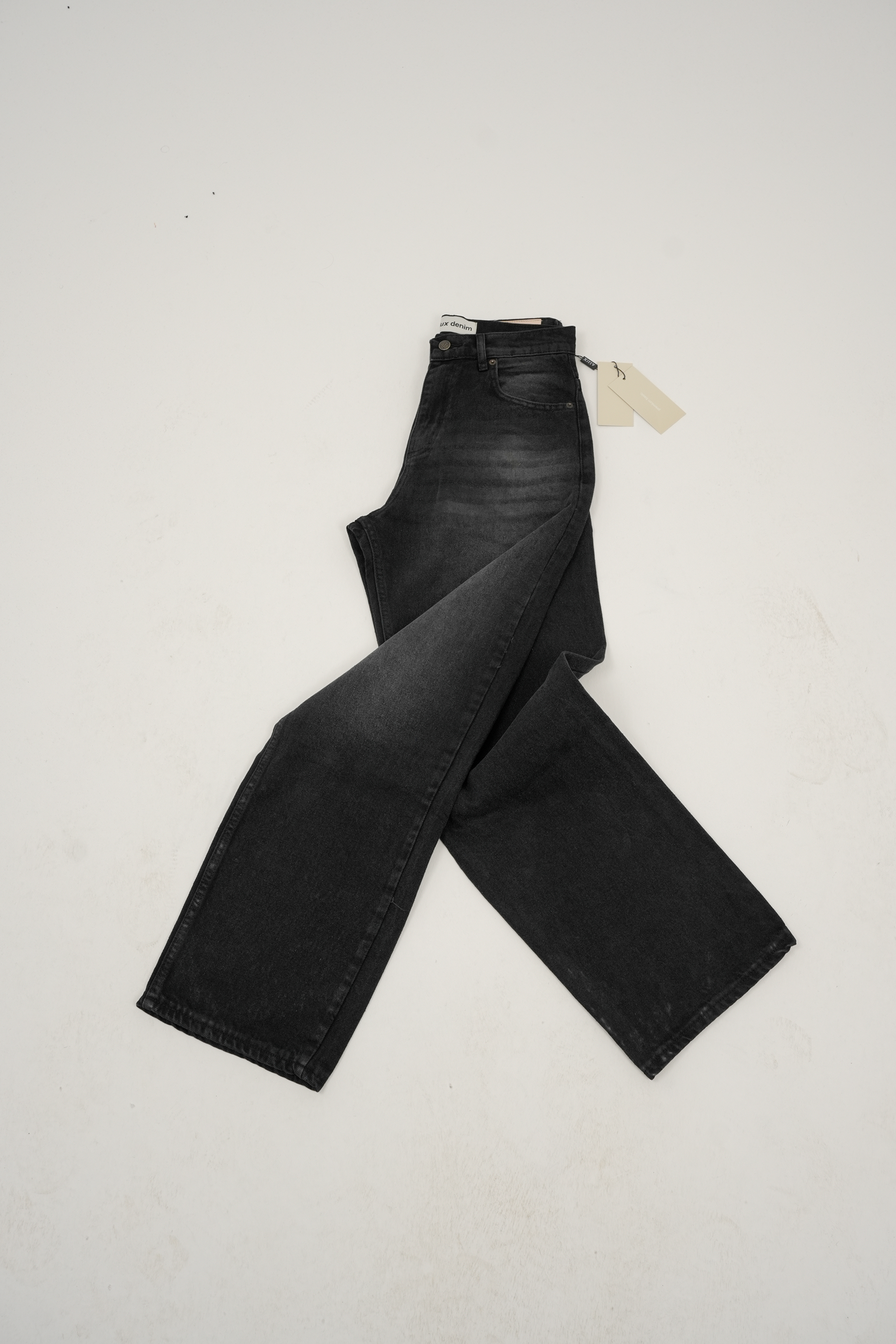 Siyah Eskitmeli Kot Pantolon - Giz Denim #003
