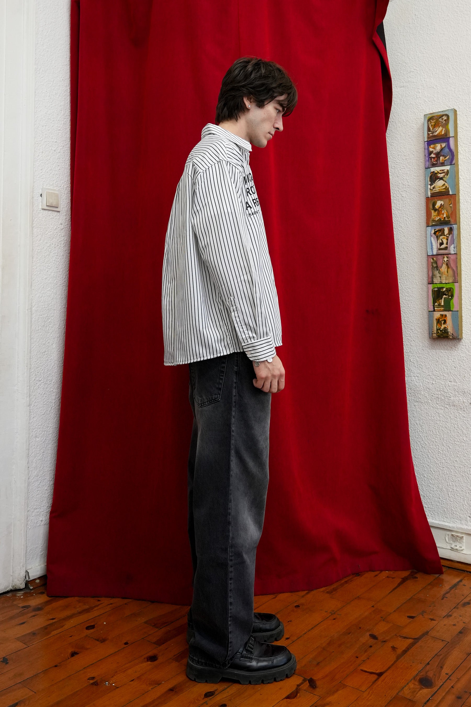 White Stripe Regular Daddy Shirts