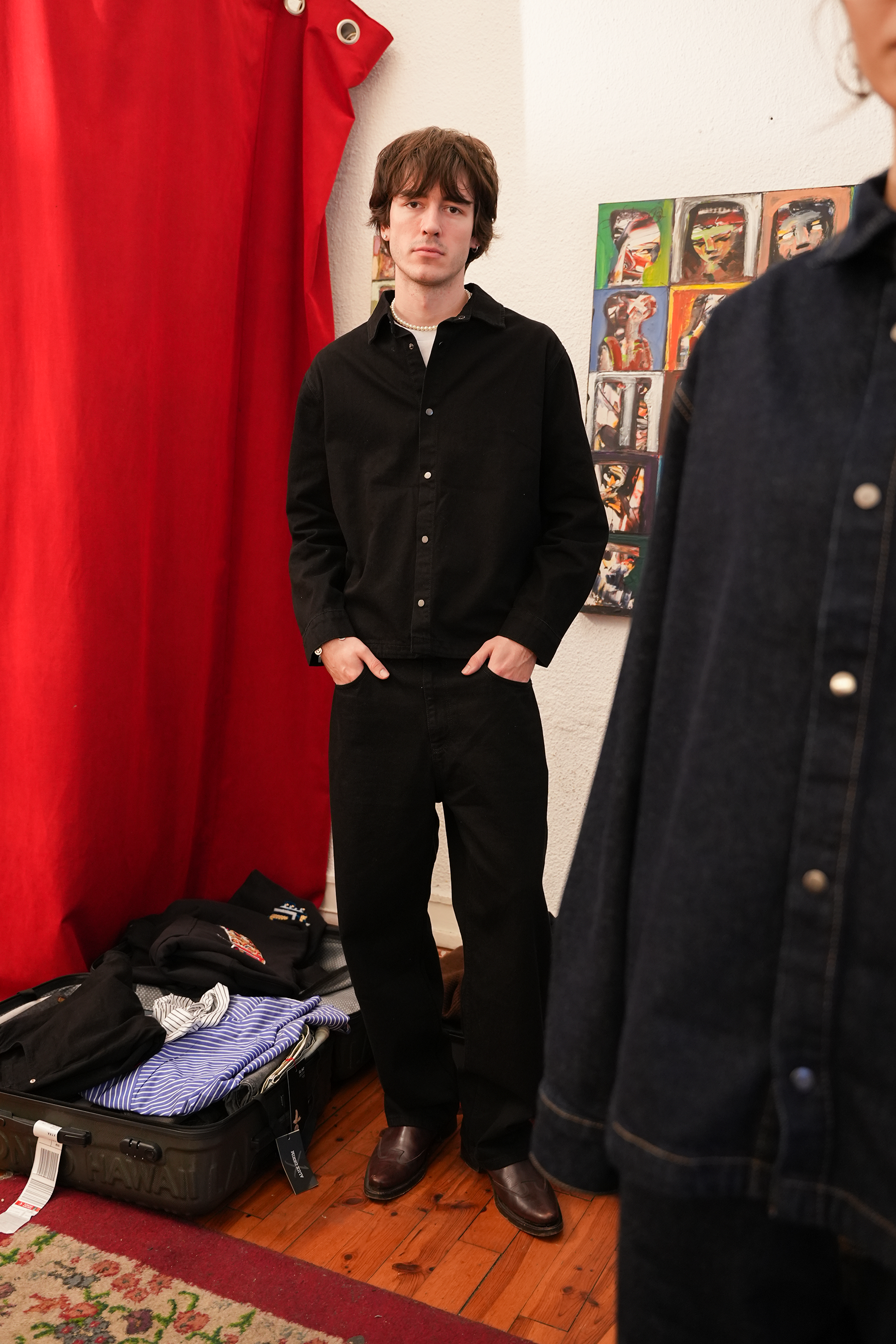 Giz Black Denim Jacket