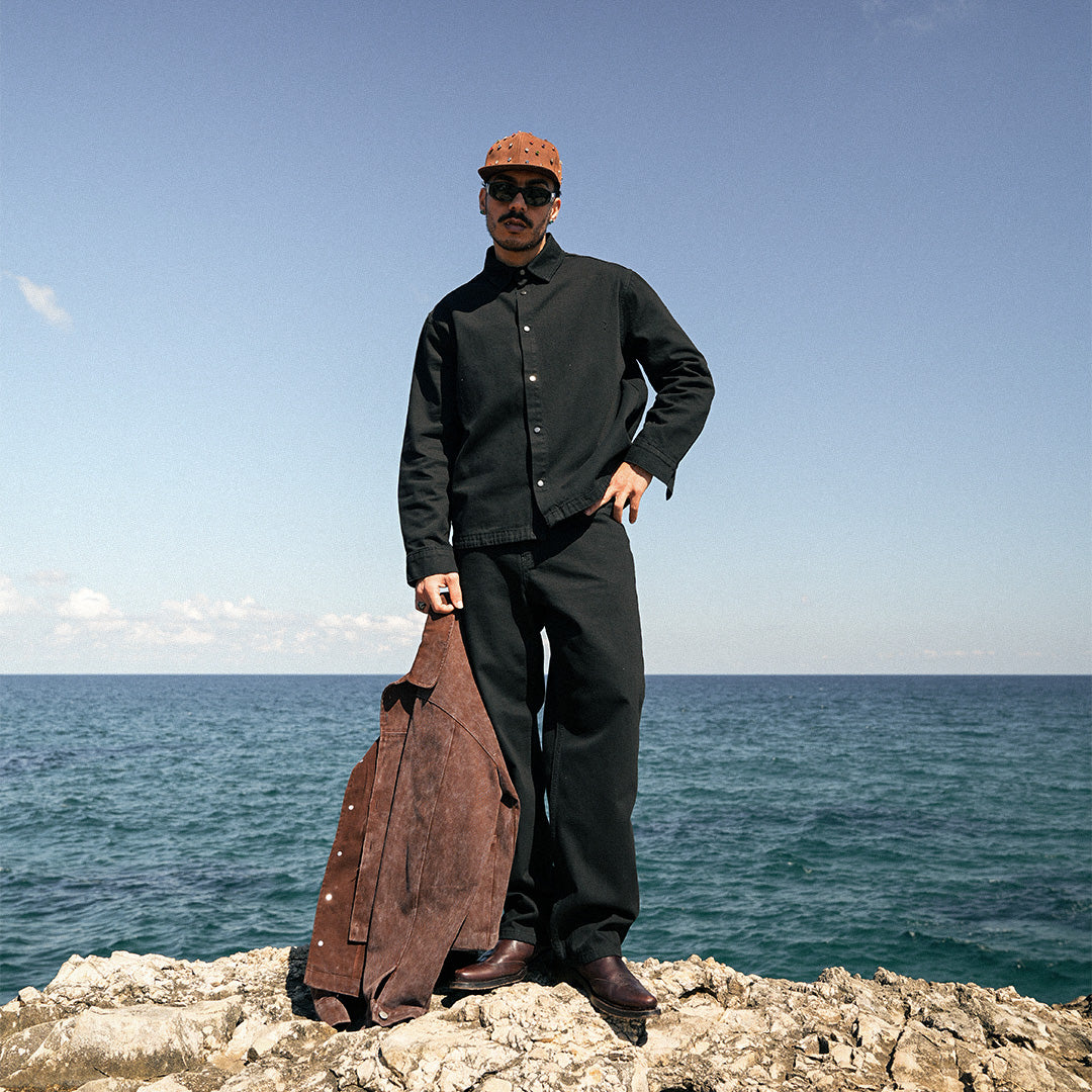 Giz Black Denim Jacket