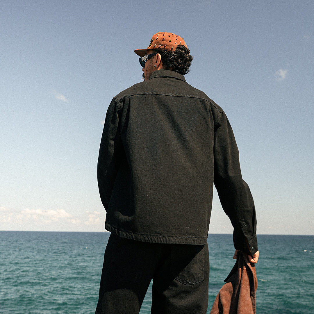 Giz Black Denim Jacket