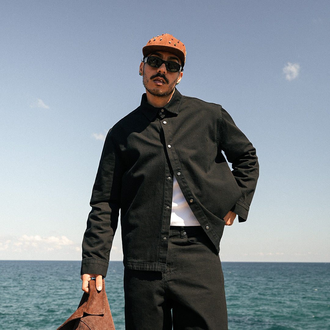 Giz Black Denim Jacket
