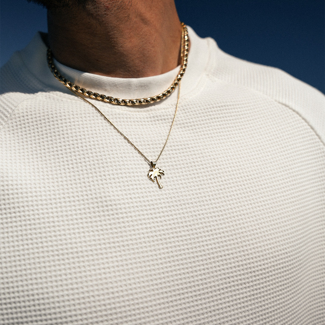 White Basic Waffle Sweatshirt - GWT-01