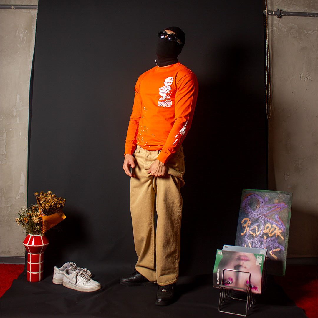 MARKET ORANGE WORKER LONGSLEEVE
