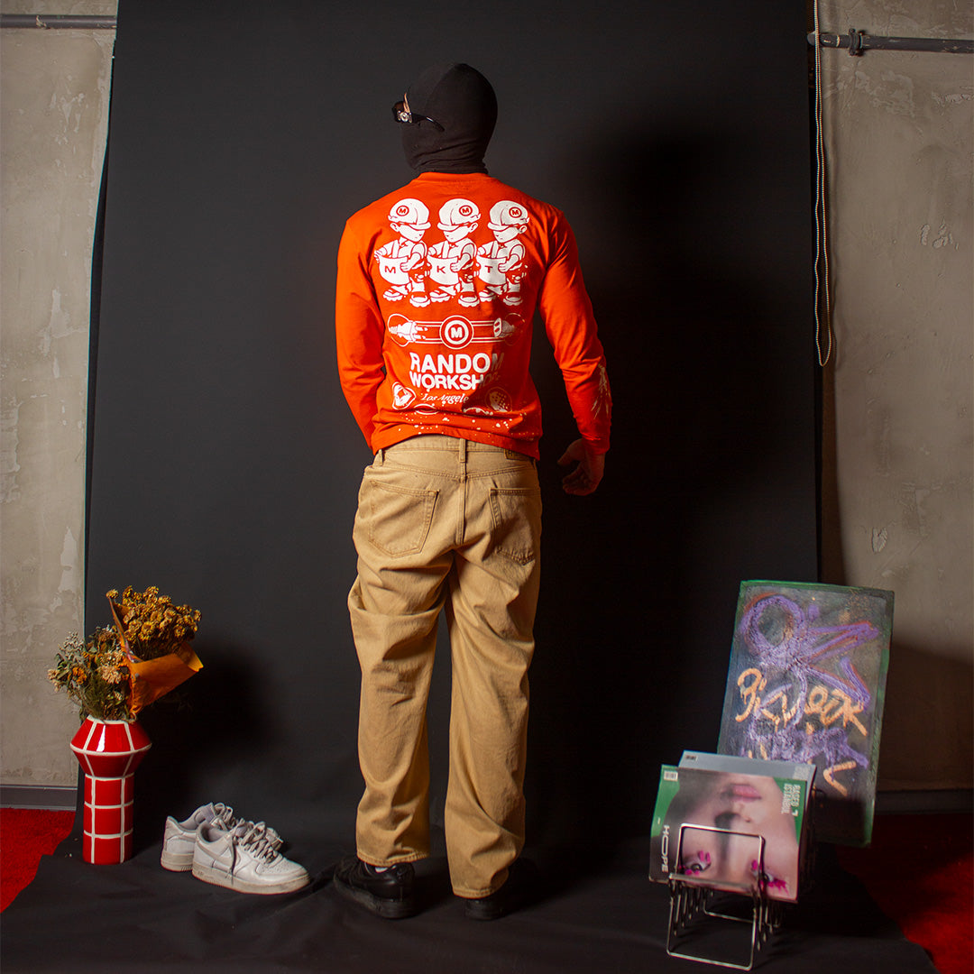 MARKET ORANGE WORKER LONGSLEEVE