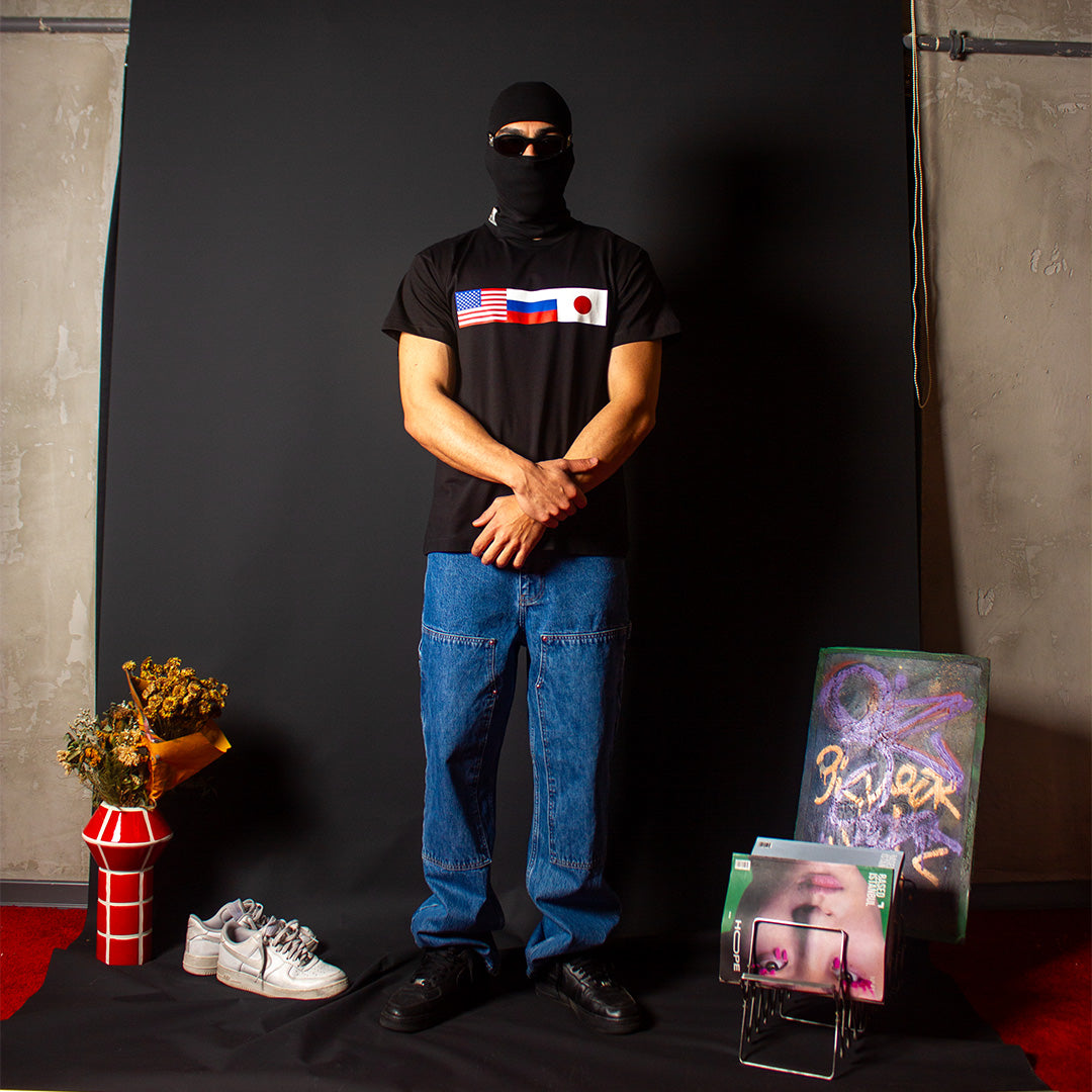 GOSHA RUBCHINSKIY BLACK TEE