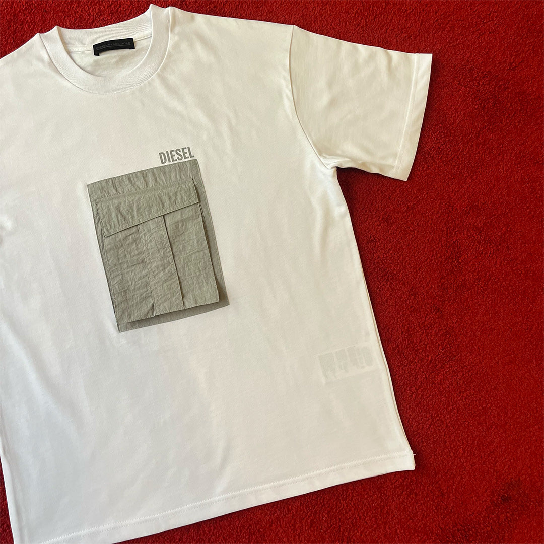 Diesel Pocket Regular T-Shirt - White