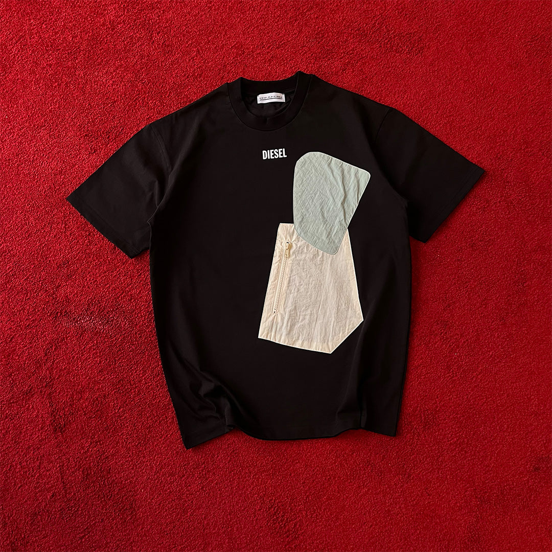 Diesel Pocket Patch Regular T-Shirt - Black