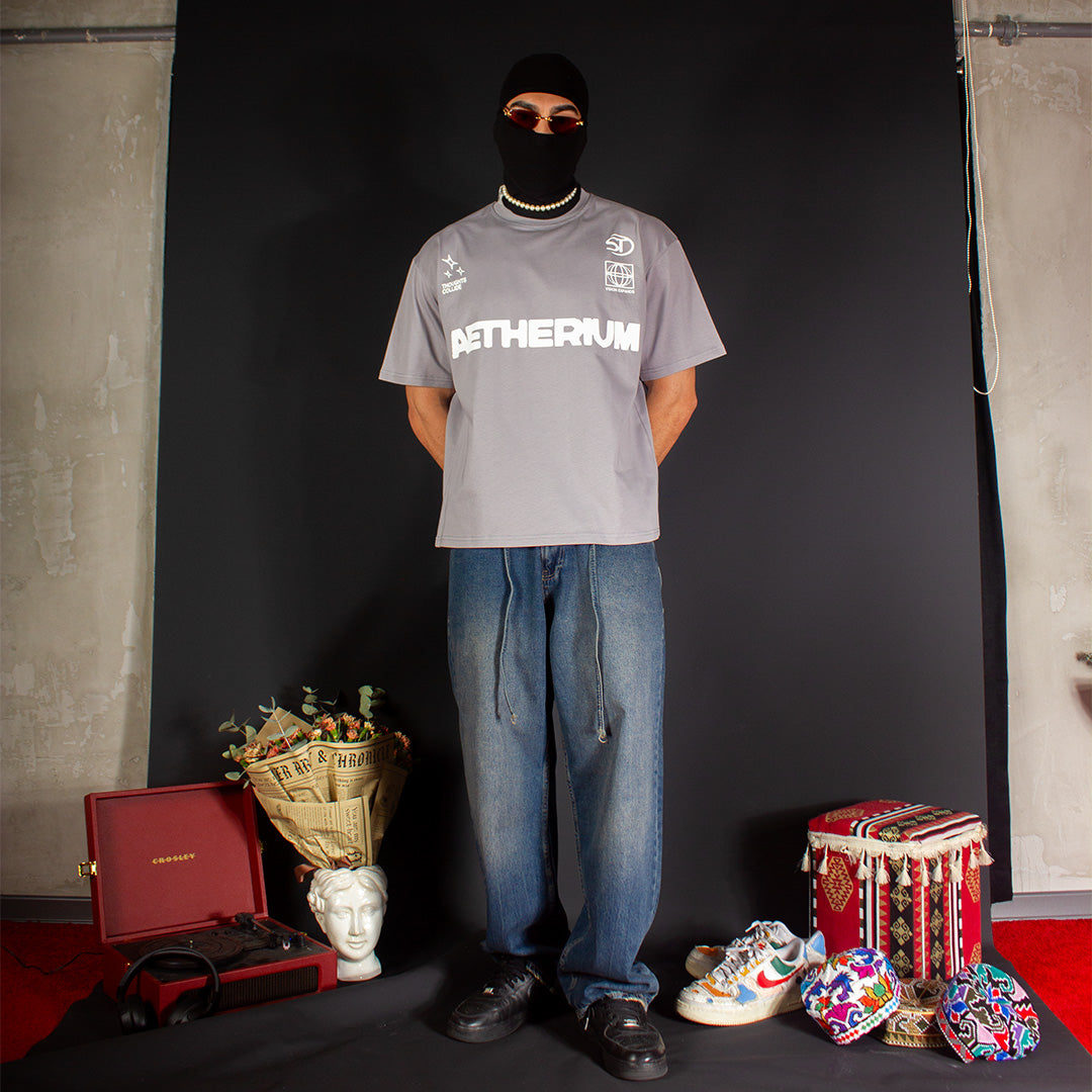 G'Z BOXY GREY T-SHIRT