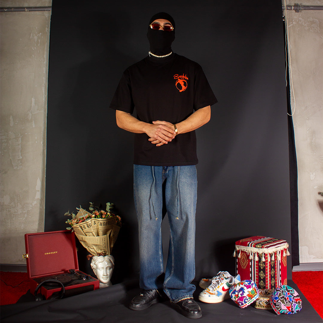 G'Z BOXY BOARDERS BLACK T-SHIRT