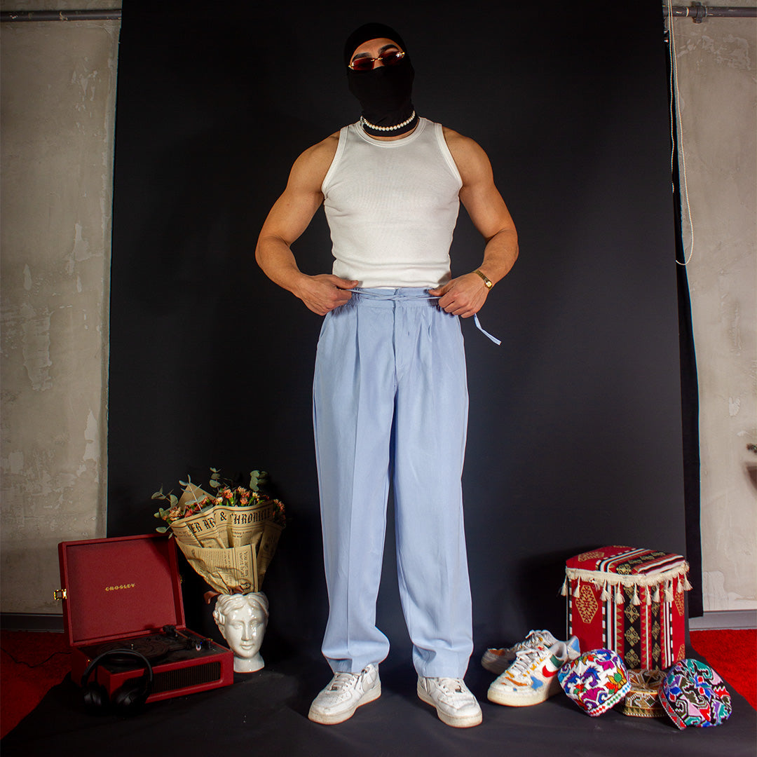 VELVET LIGHT BLUE CLASSIC PANT
