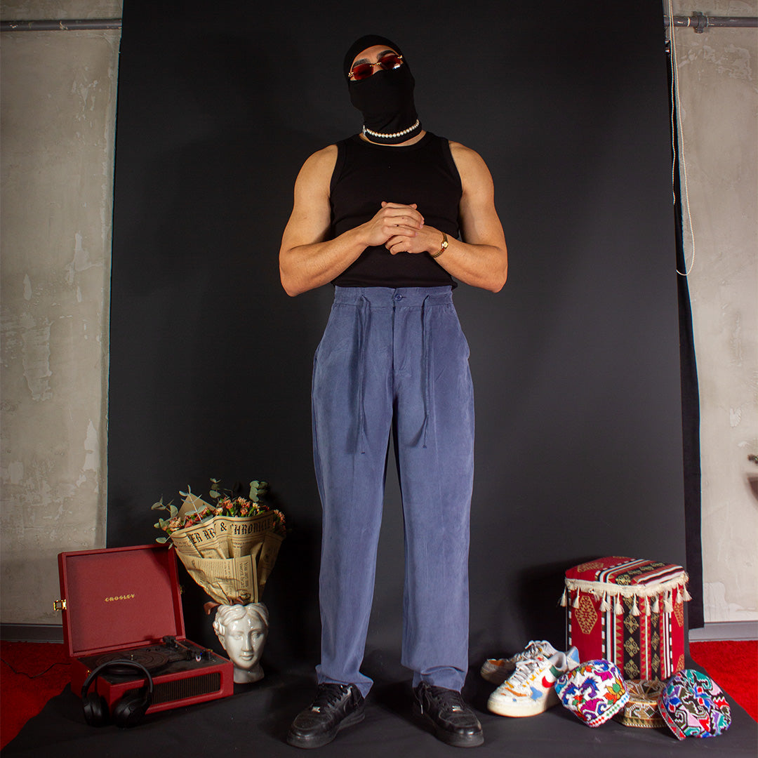 VELVET DARK BLUE CLASSIC PANT