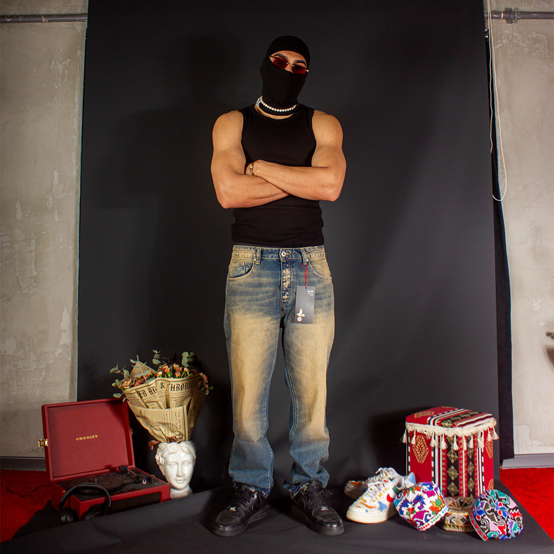 Dusty Washed Blue Jean