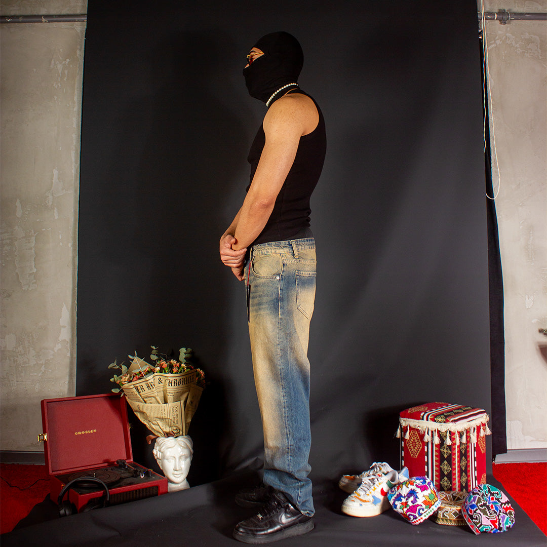 Dusty Washed Blue Jean