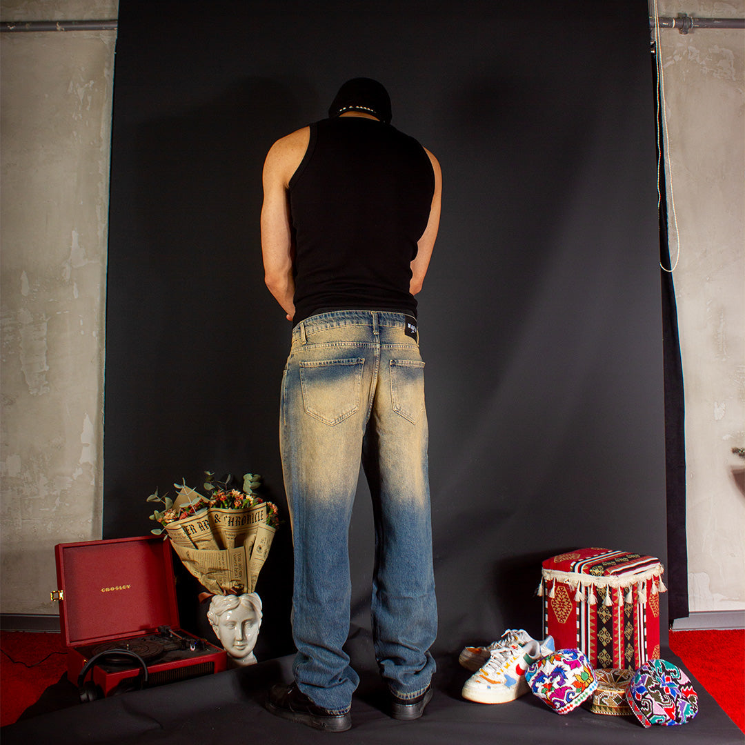 Dusty Washed Blue Jean