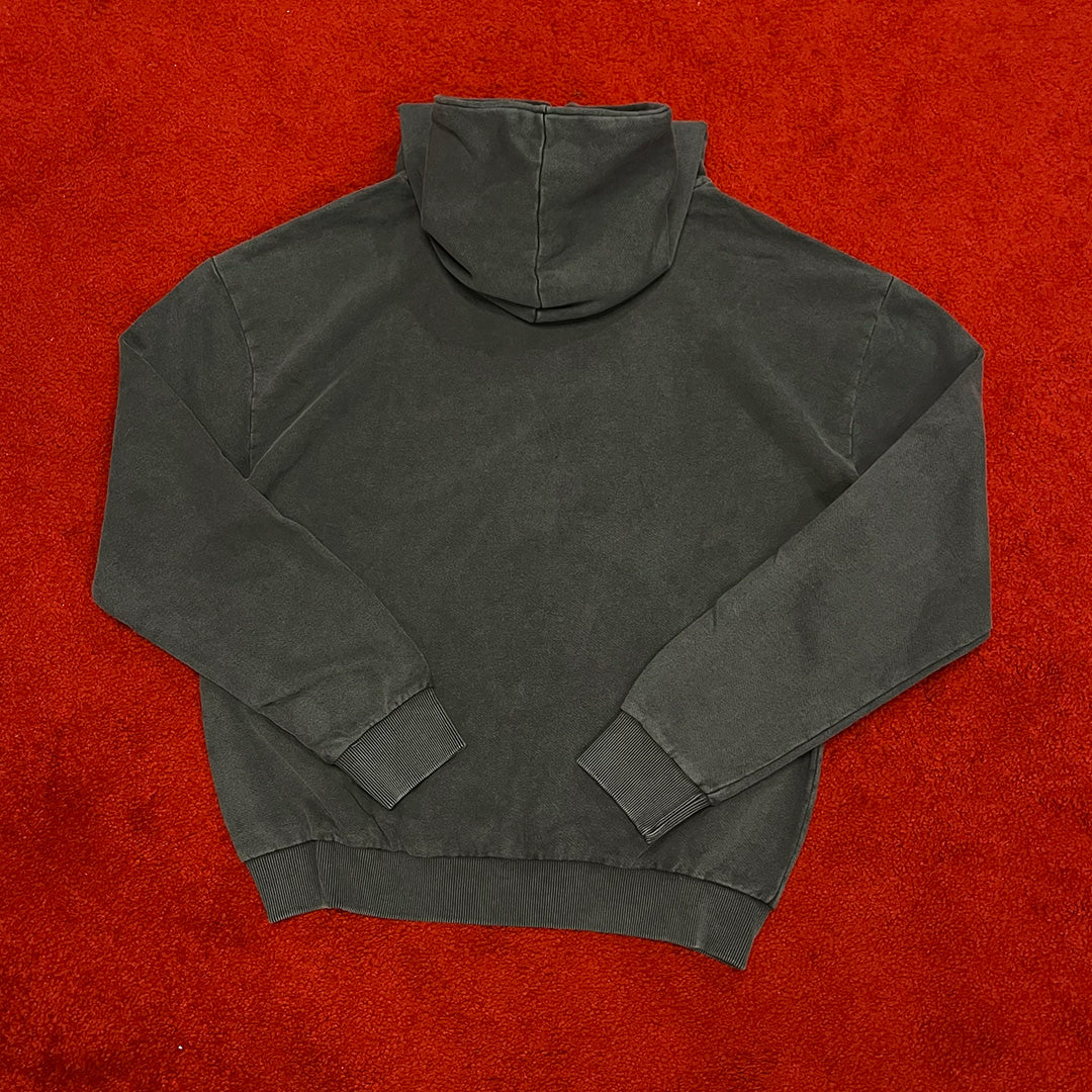 WASHED BLUE STRAIGHT HOODIE