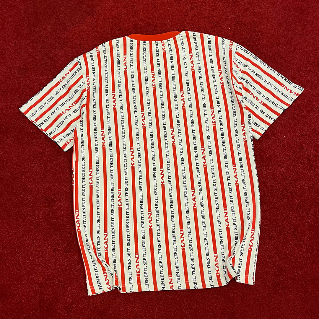 KARL KANI RED STRIPE T-SHIRT