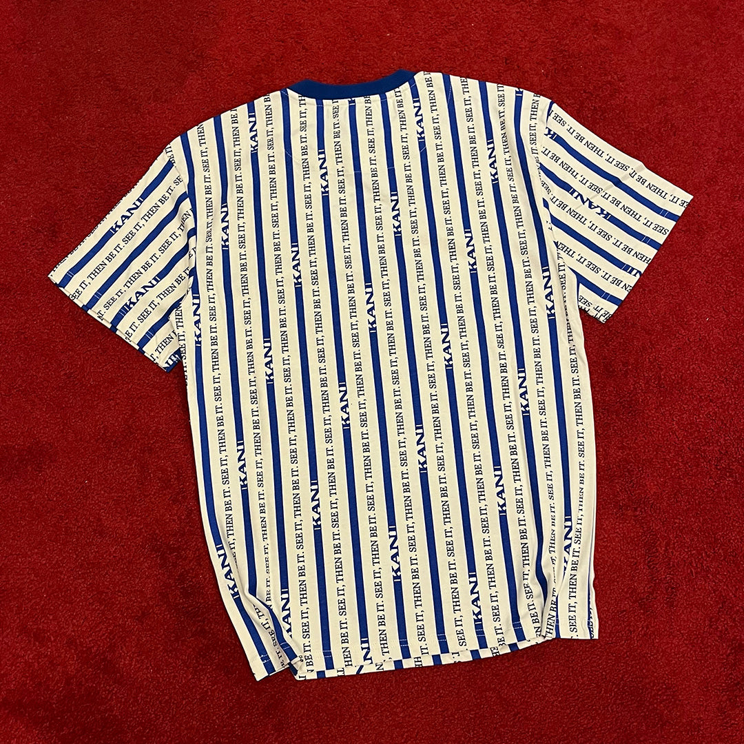 KARL KANI BLUE STRIPE T-SHIRT