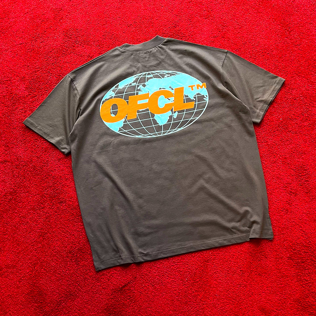 Man Official Brown Oversize T-Shirt