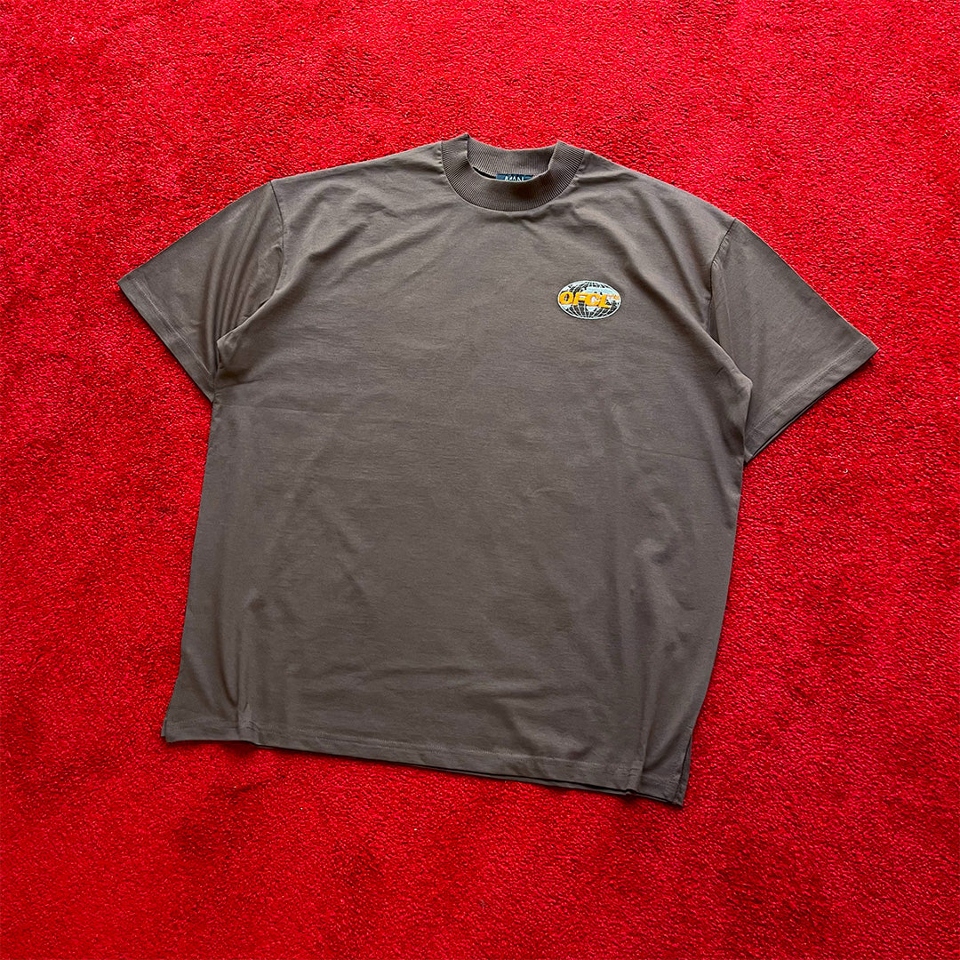 Man Official Brown Oversize T-Shirt