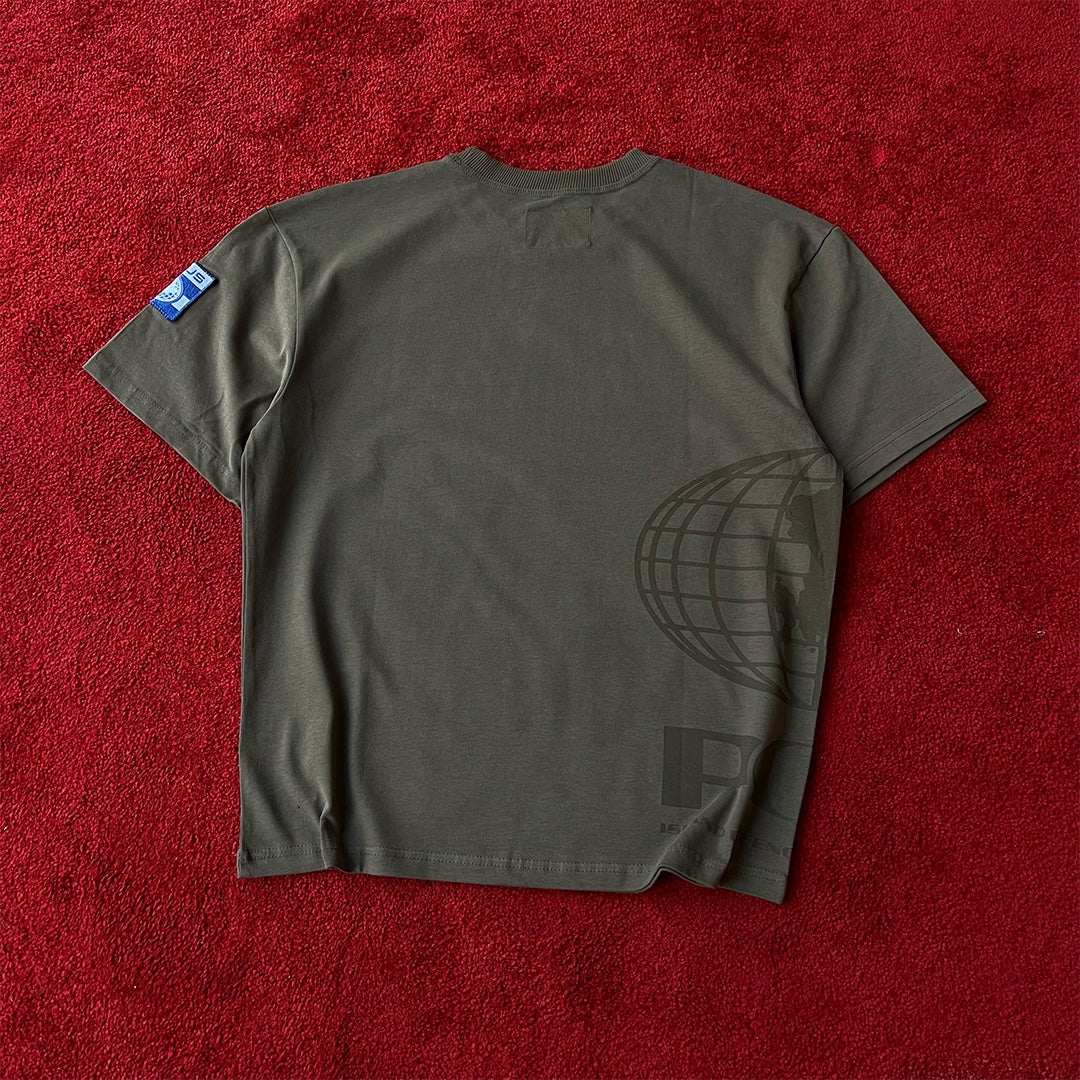 Peqous Brown Oversize T-Shirt
