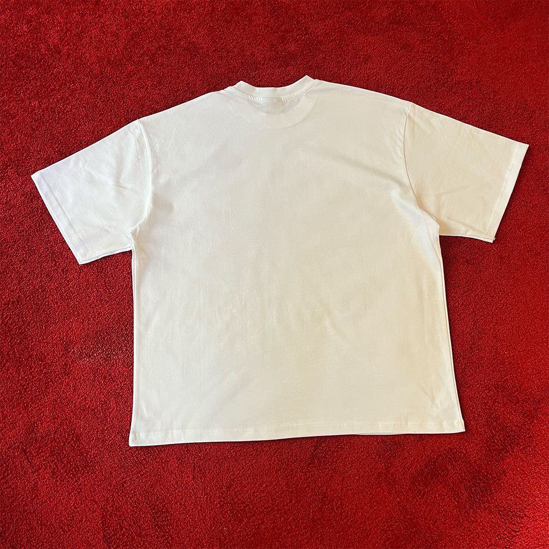 Boxy Oversize Basic T-Shirt - White