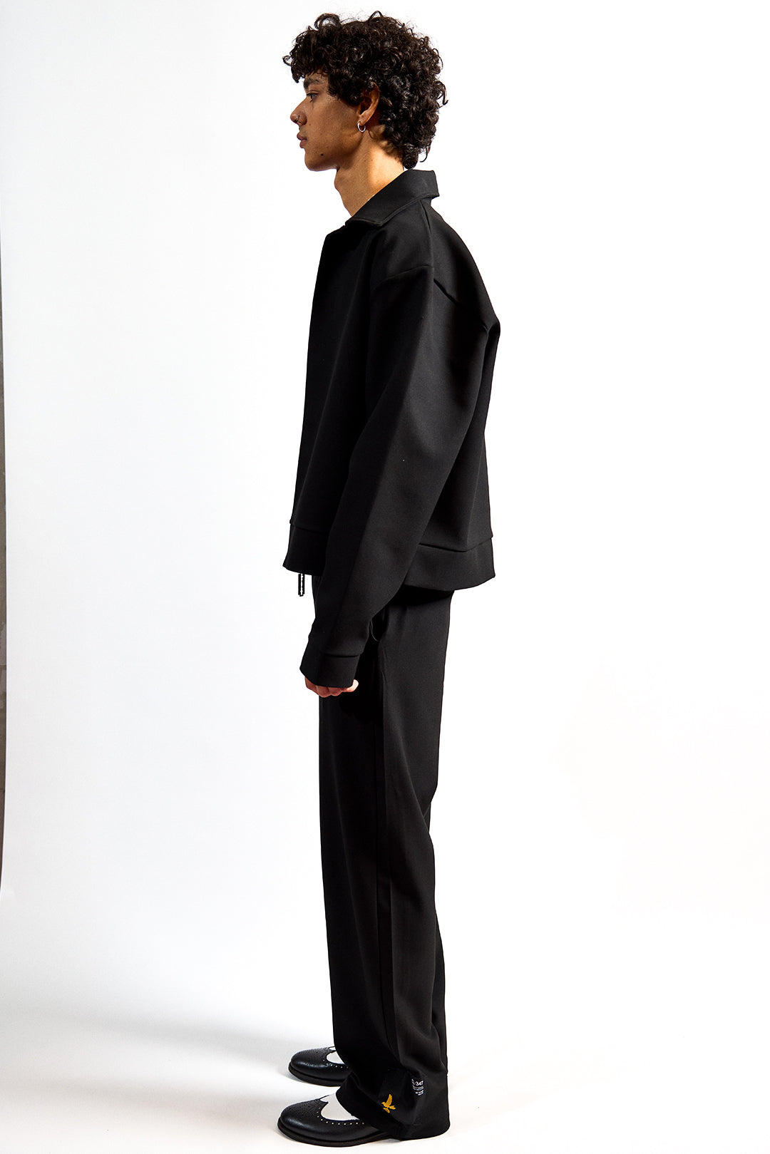 ZULA BLACK CANVAS TROUSERS
