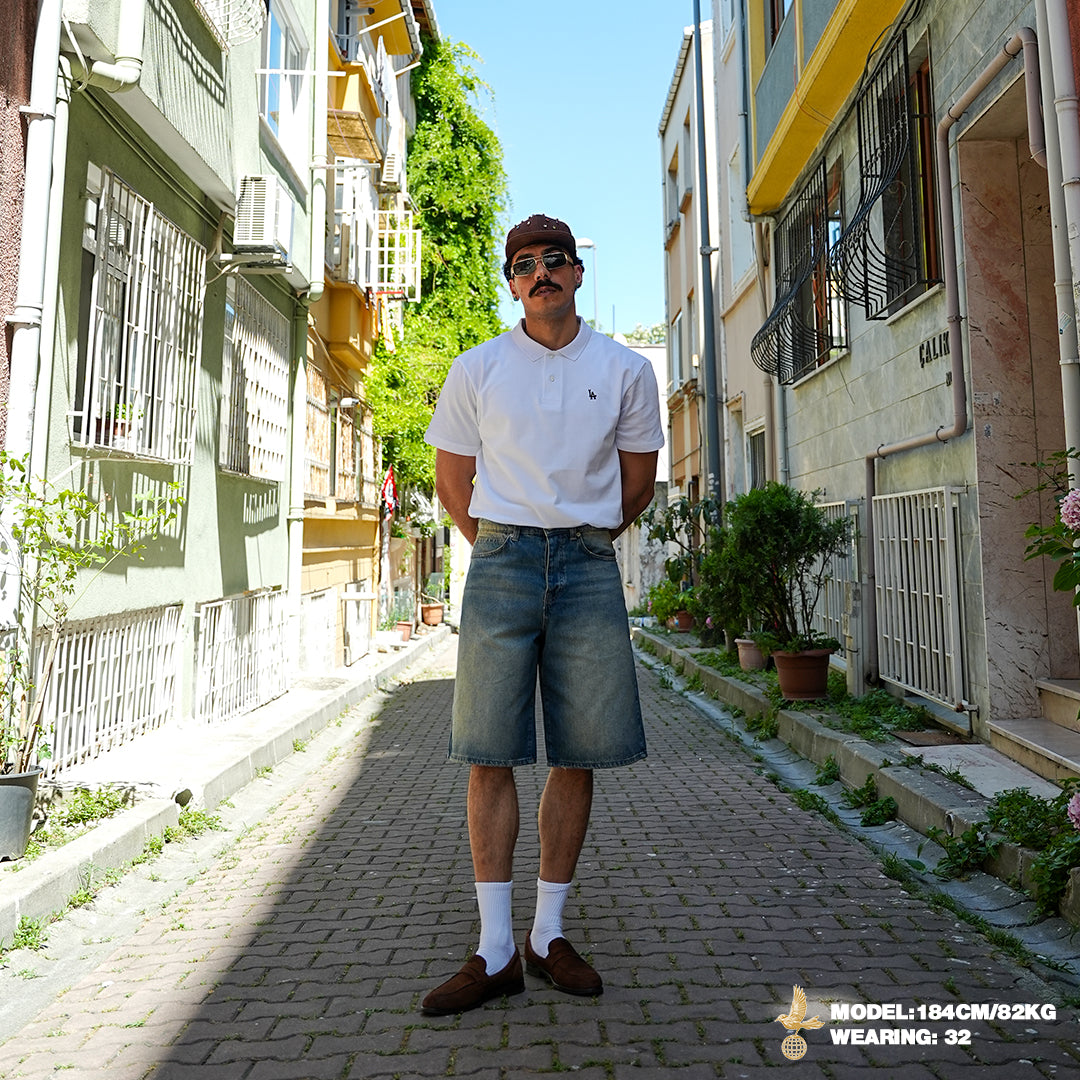 Vintage Blue Denim Shorts