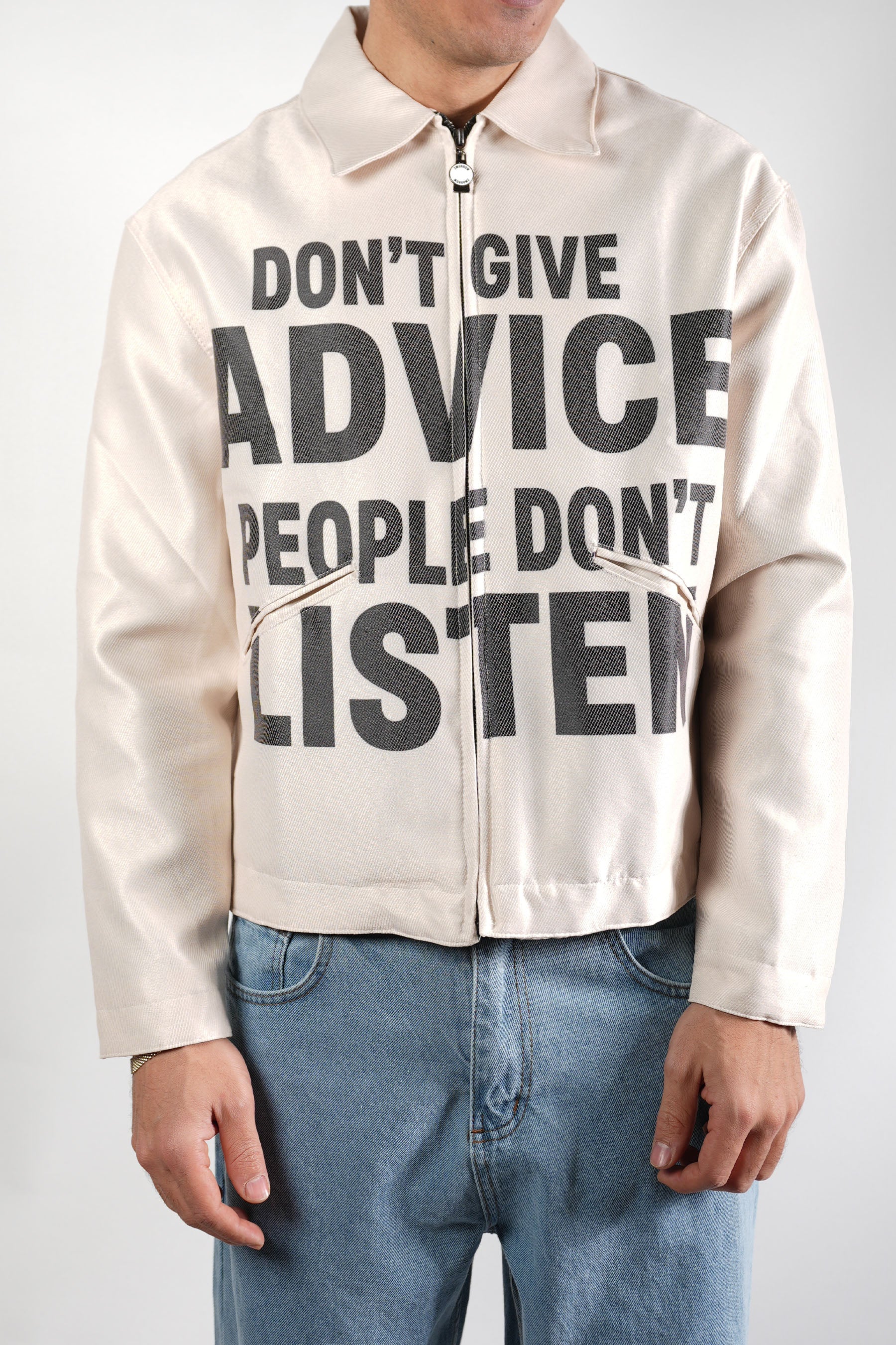 Baskılı Mevslimlik Crop Kot Ceket