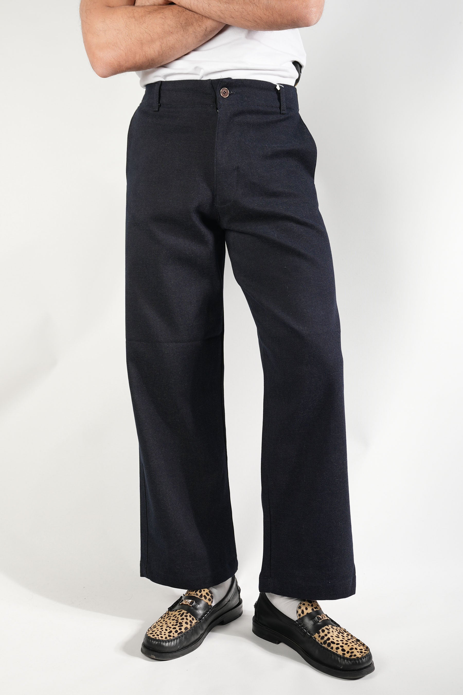 Klasik Dokuma Kot Pantolon