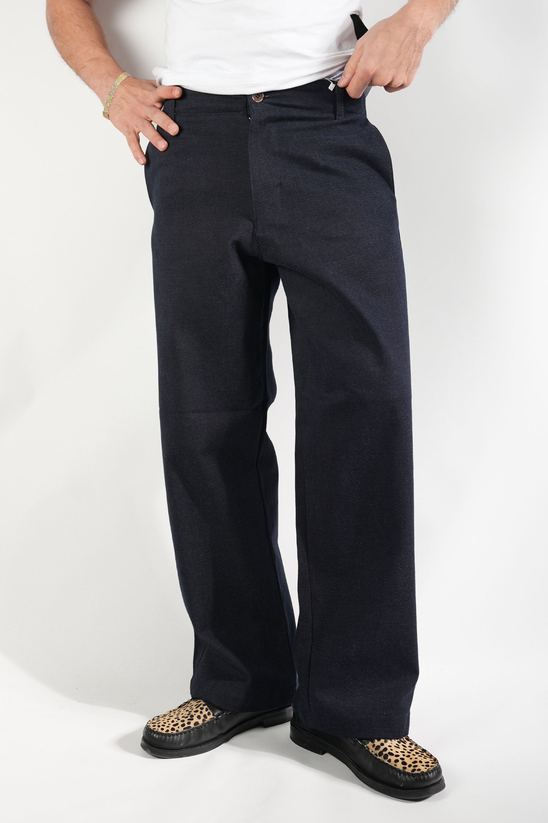 Klasik Dokuma Kot Pantolon