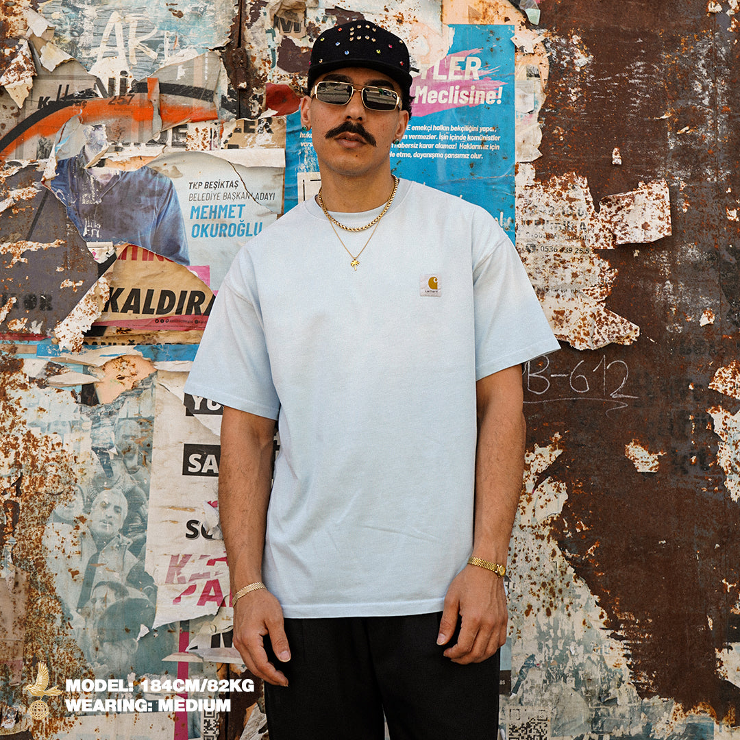 CARHARTT WASHED BLUE T-SHIRT