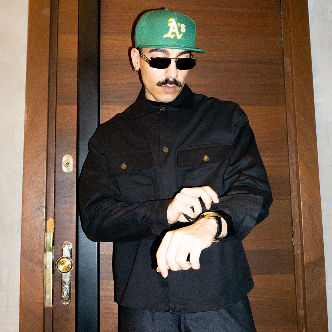 Siyah Crop Dokuma Gömlek