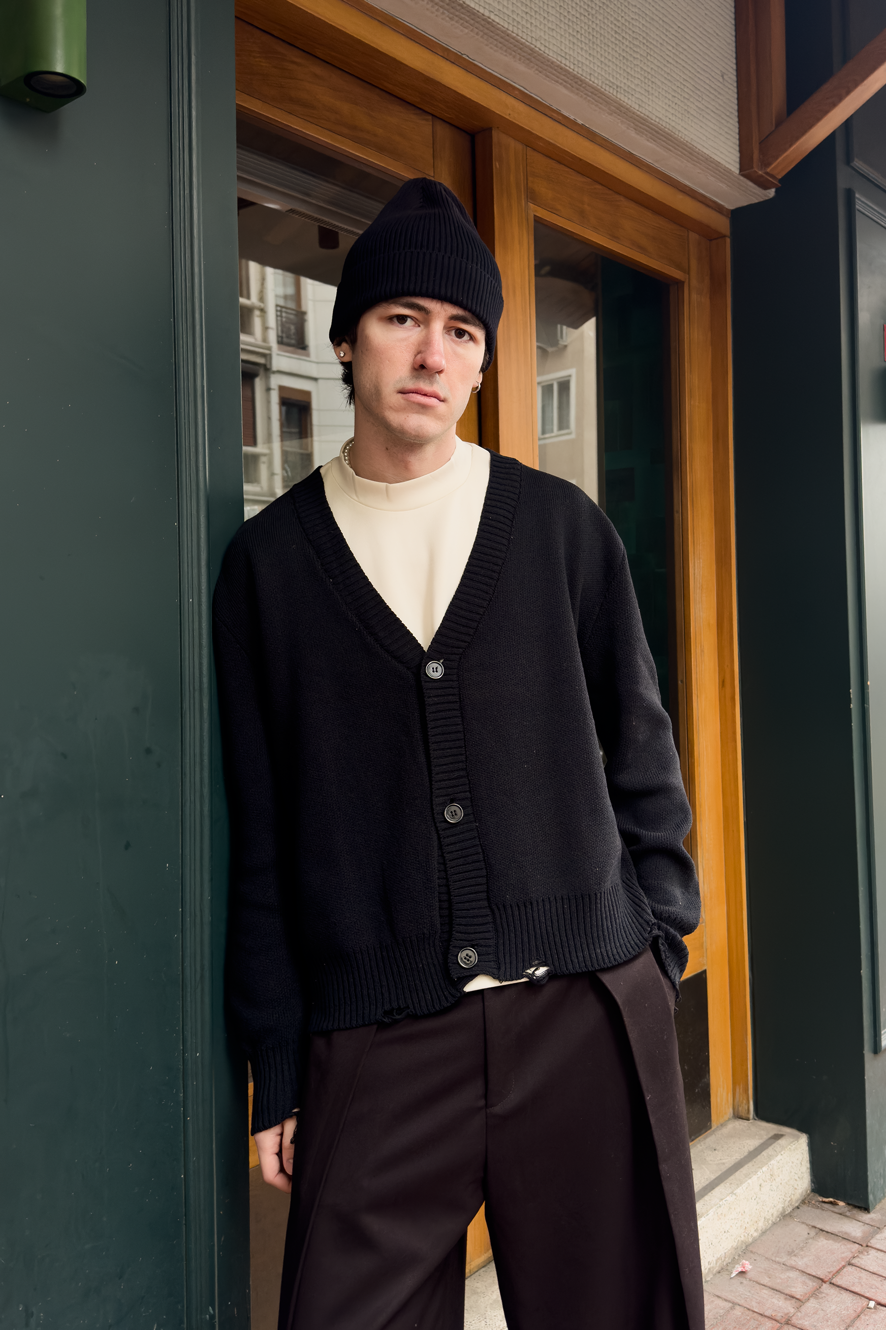 Eskitme Detaylı Crop Triko Yelek (+3 Renk)