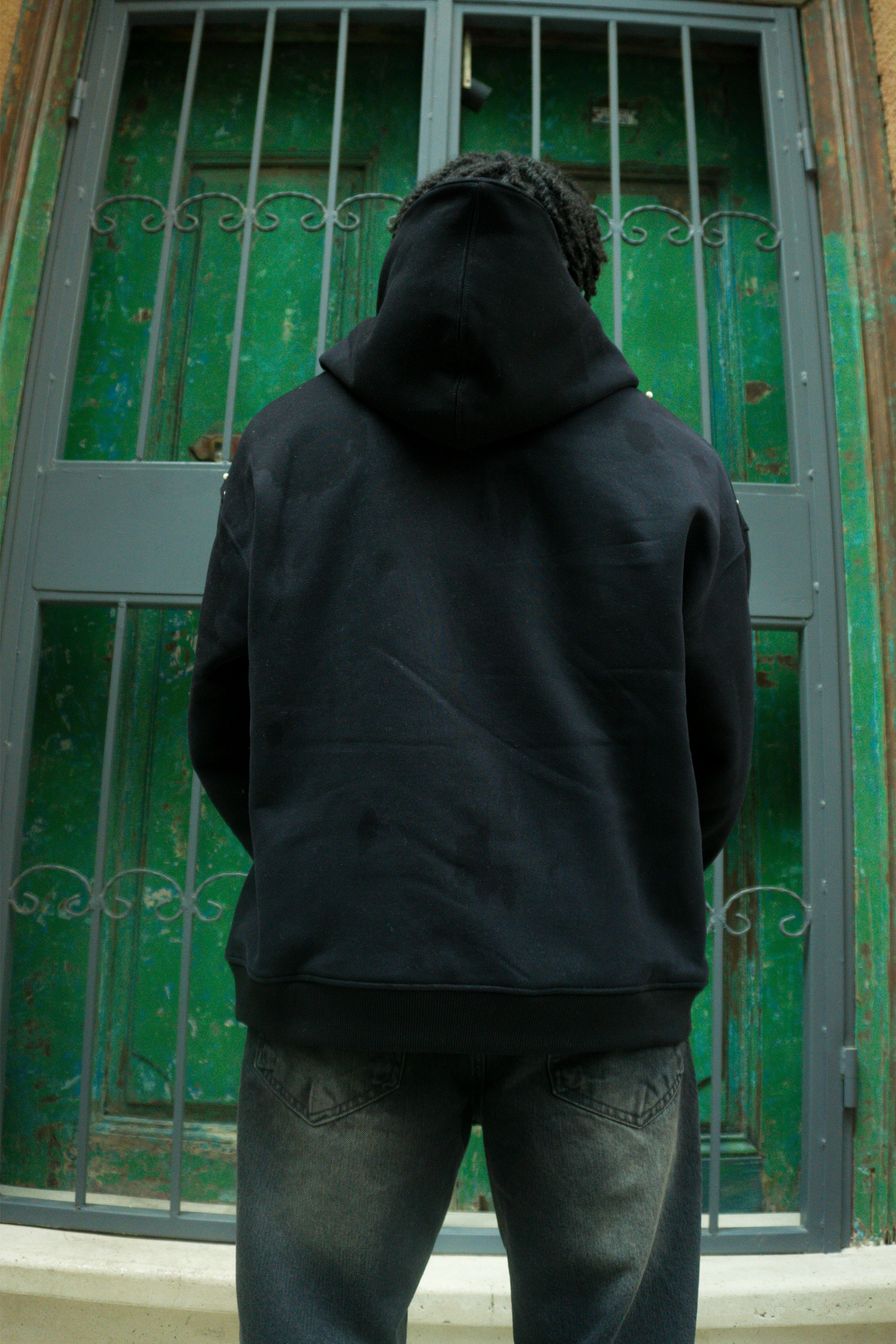 İnci Detaylı Kapüşonlu Ceket