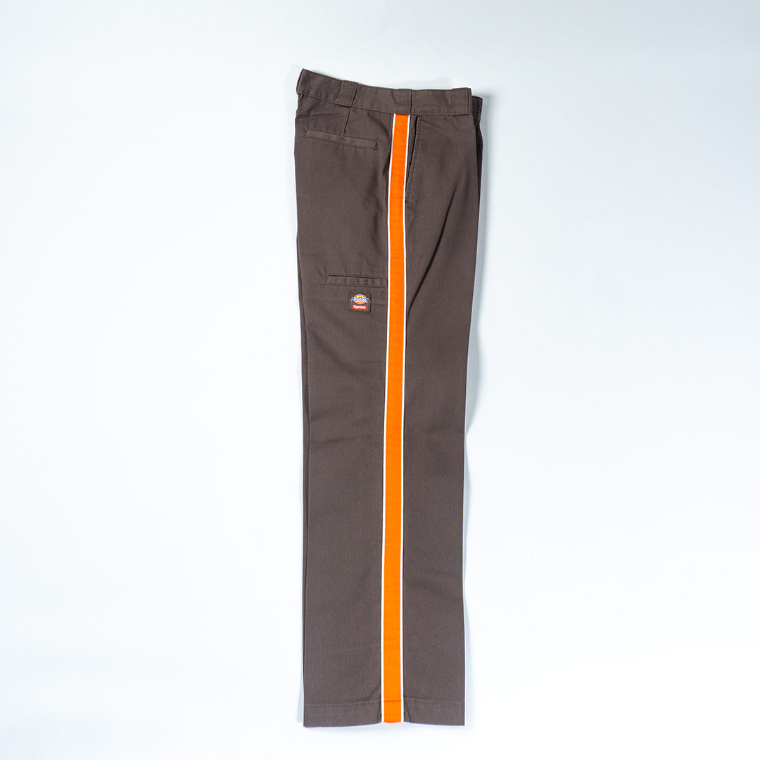 SUPREME X DICKIES STRIPE WORK PANT BROWN