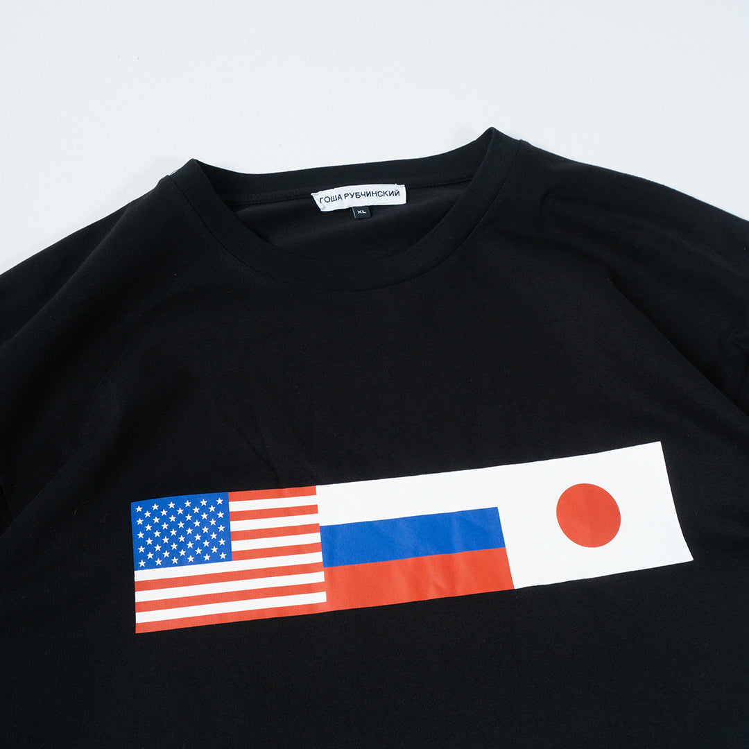 GOSHA RUBCHINSKIY BLACK TEE