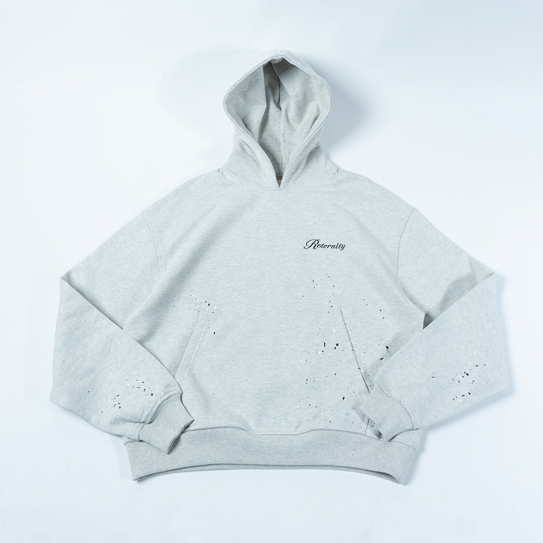 RETERNITY PAINTED GREY HOODIE